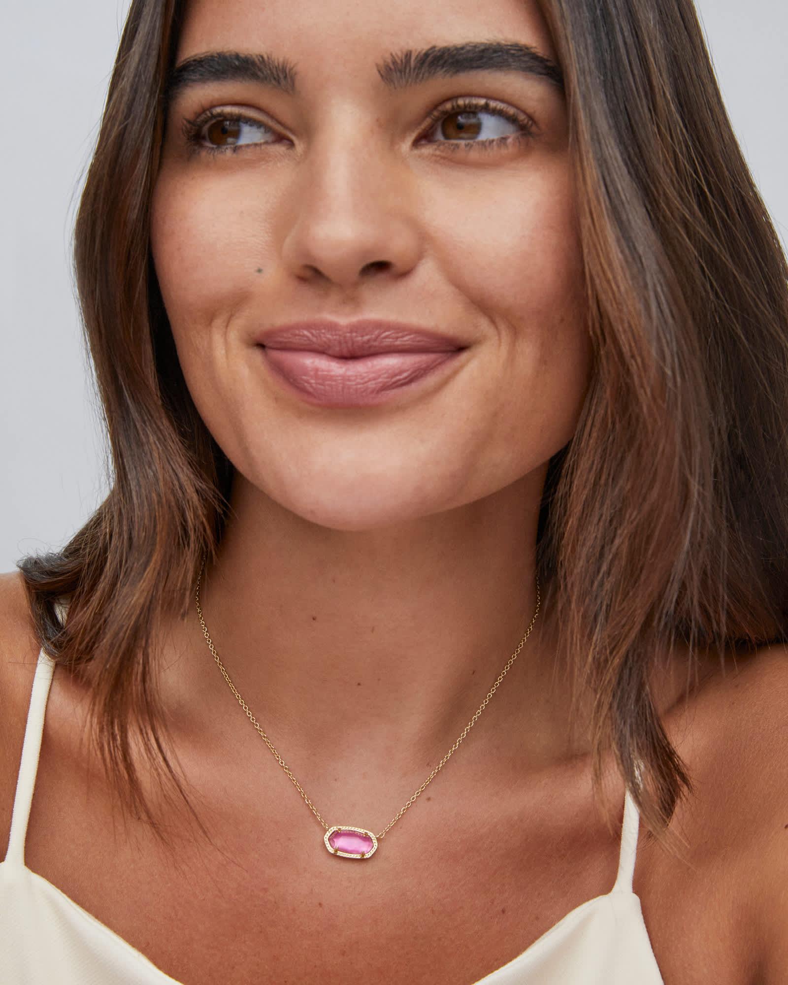 Elisa Silver Pendant Necklace in Azalea Illusion Product Image