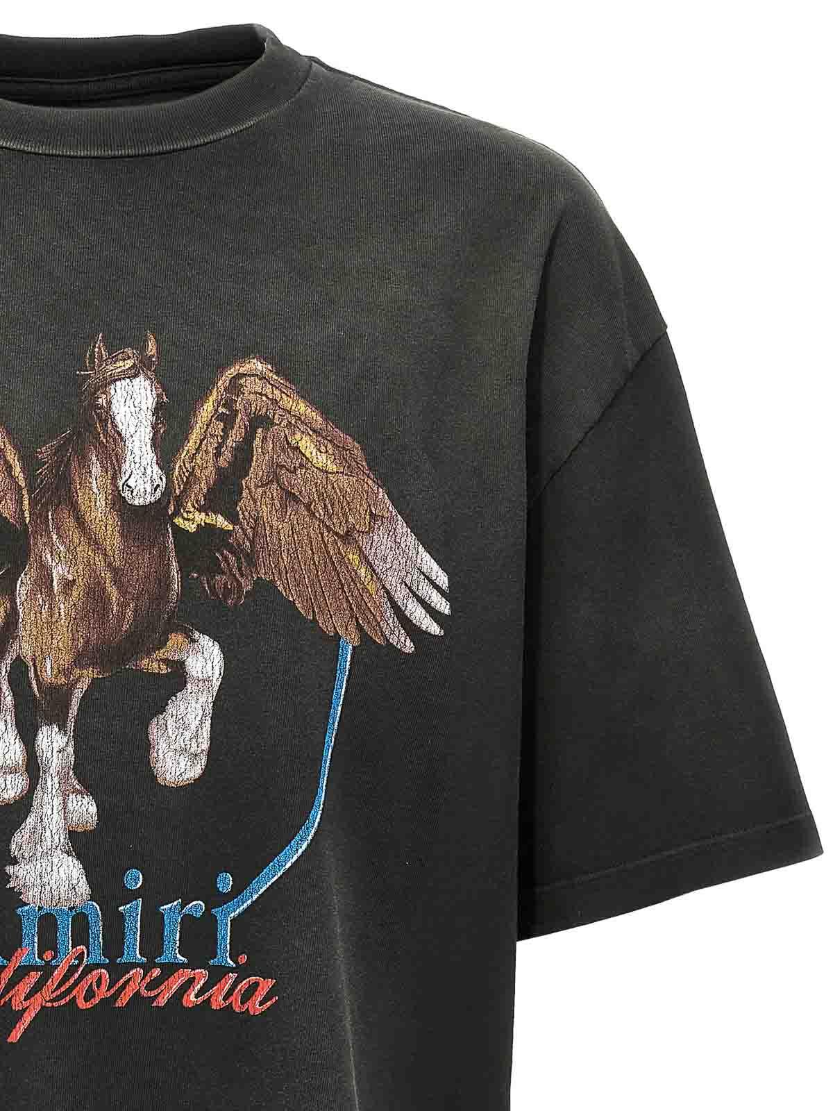 AMIRI Men's Vintage Wash Pegasus T-shirt T-shirt In Black Product Image