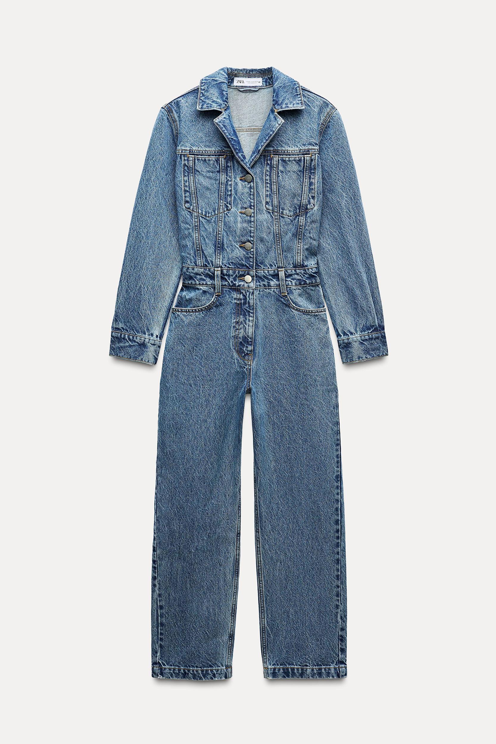 Z1975 LONG DENIM JUMPSUIT Product Image