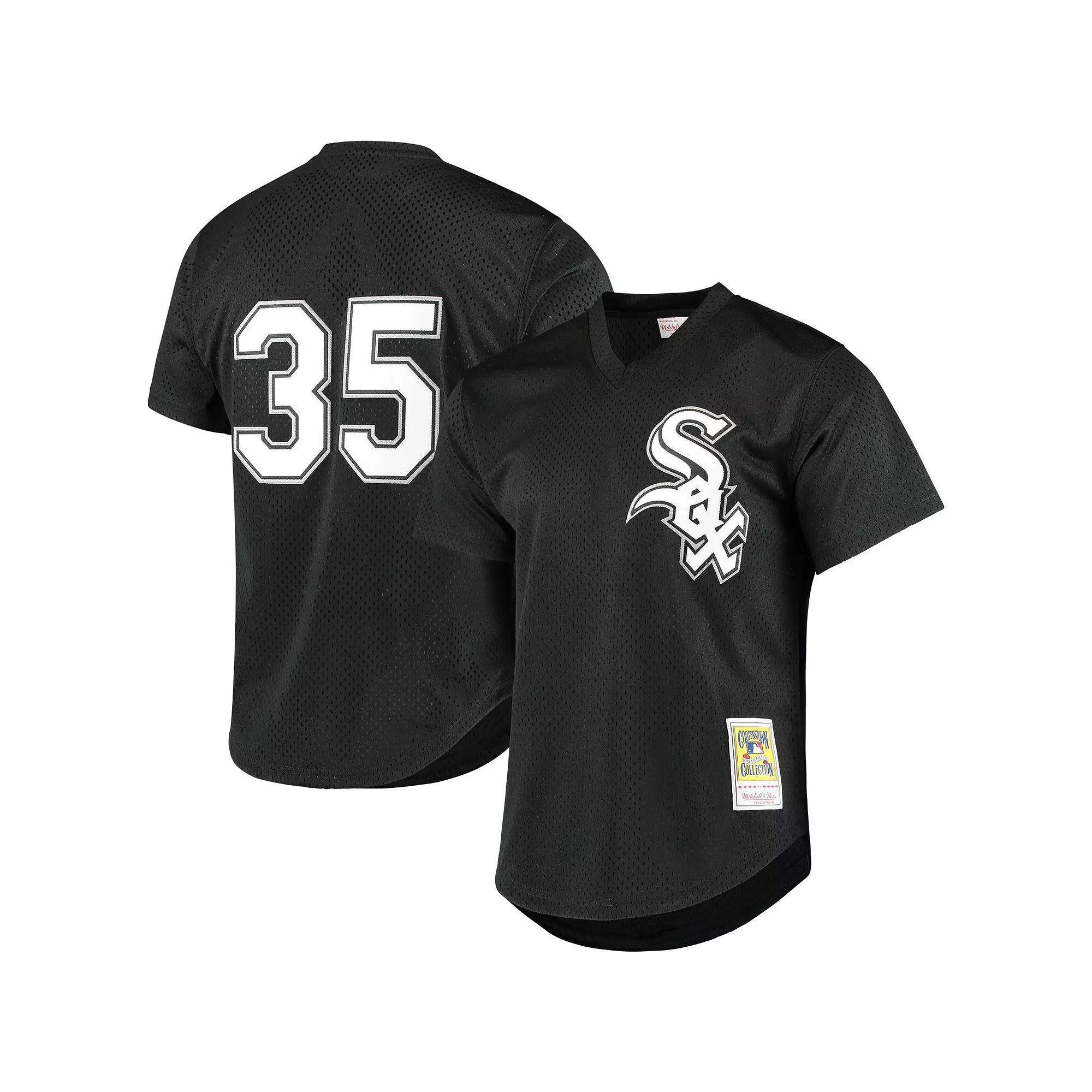 Men's Mitchell & Ness Frank Thomas Black Chicago White Sox Cooperstown Mesh Batting Practice Jersey,  Product Image