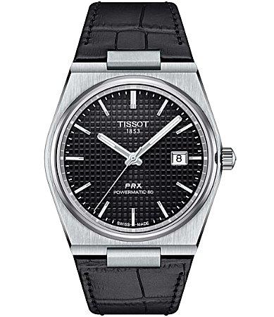 Tissot Mens Prx Automatic Stainless Steel Tonneau Bracelet Watch Product Image