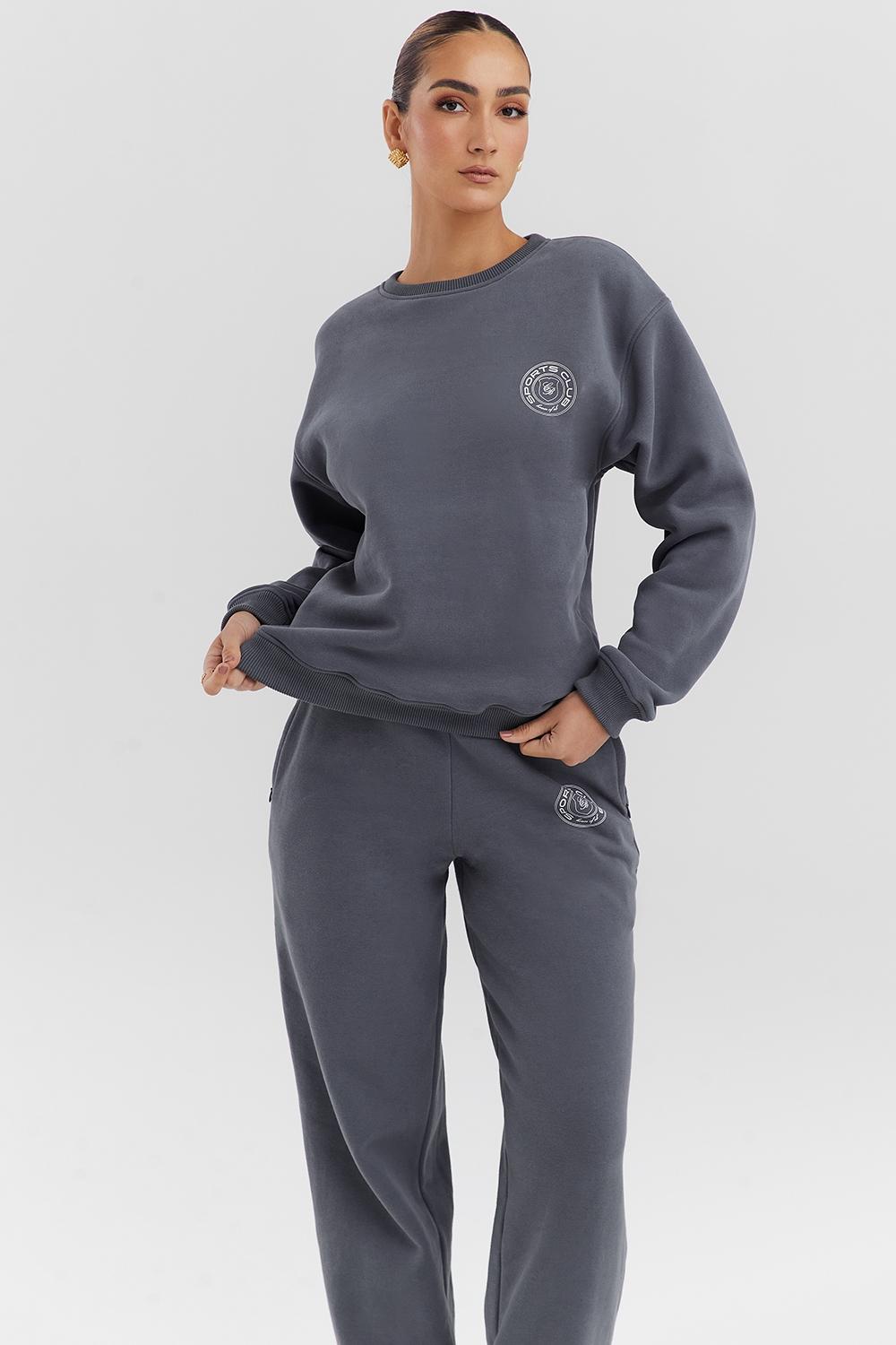 Haze  slate crew neck sweatshirt Product Image