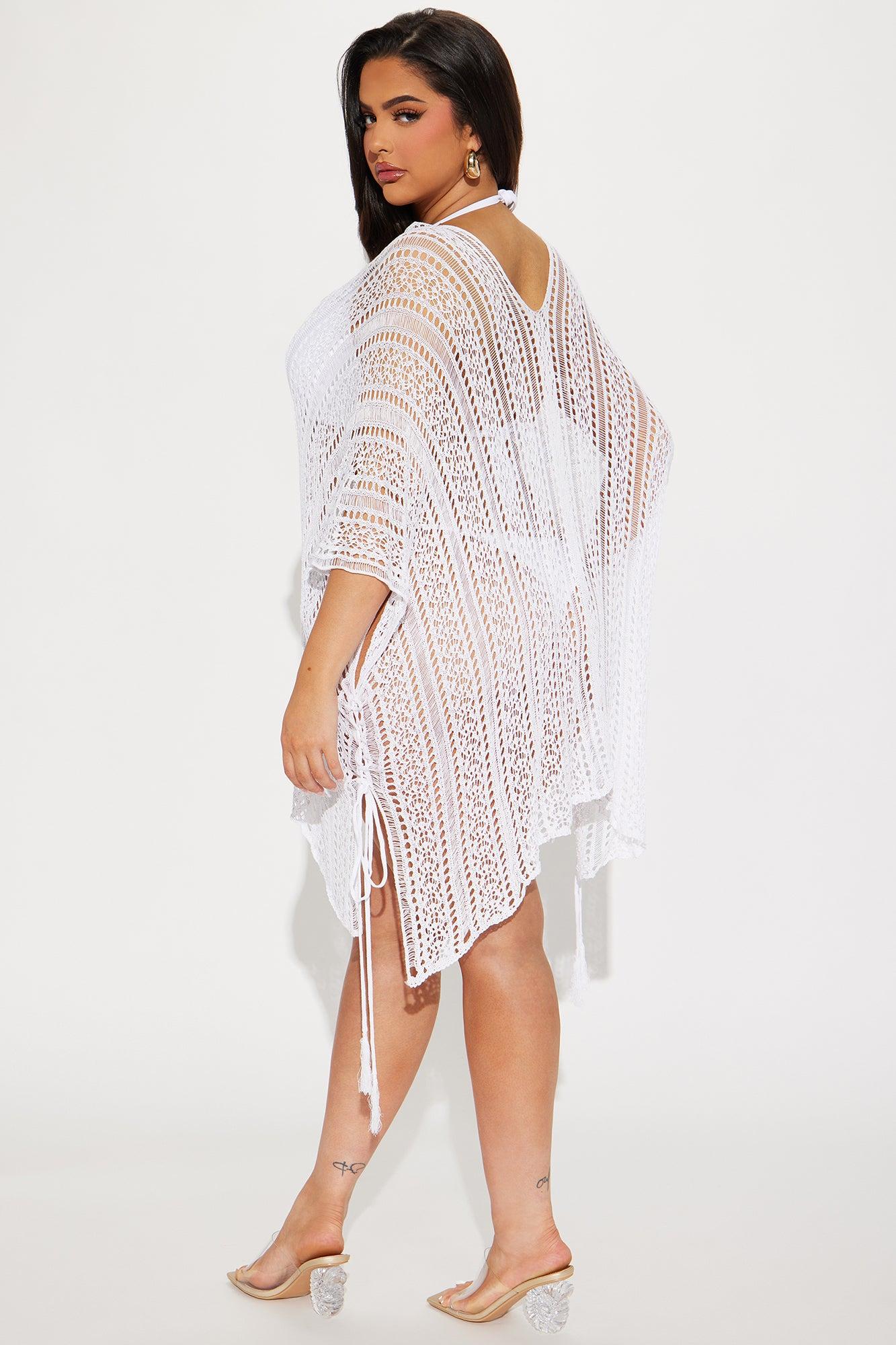 Althea Swim Cover Up - White Product Image