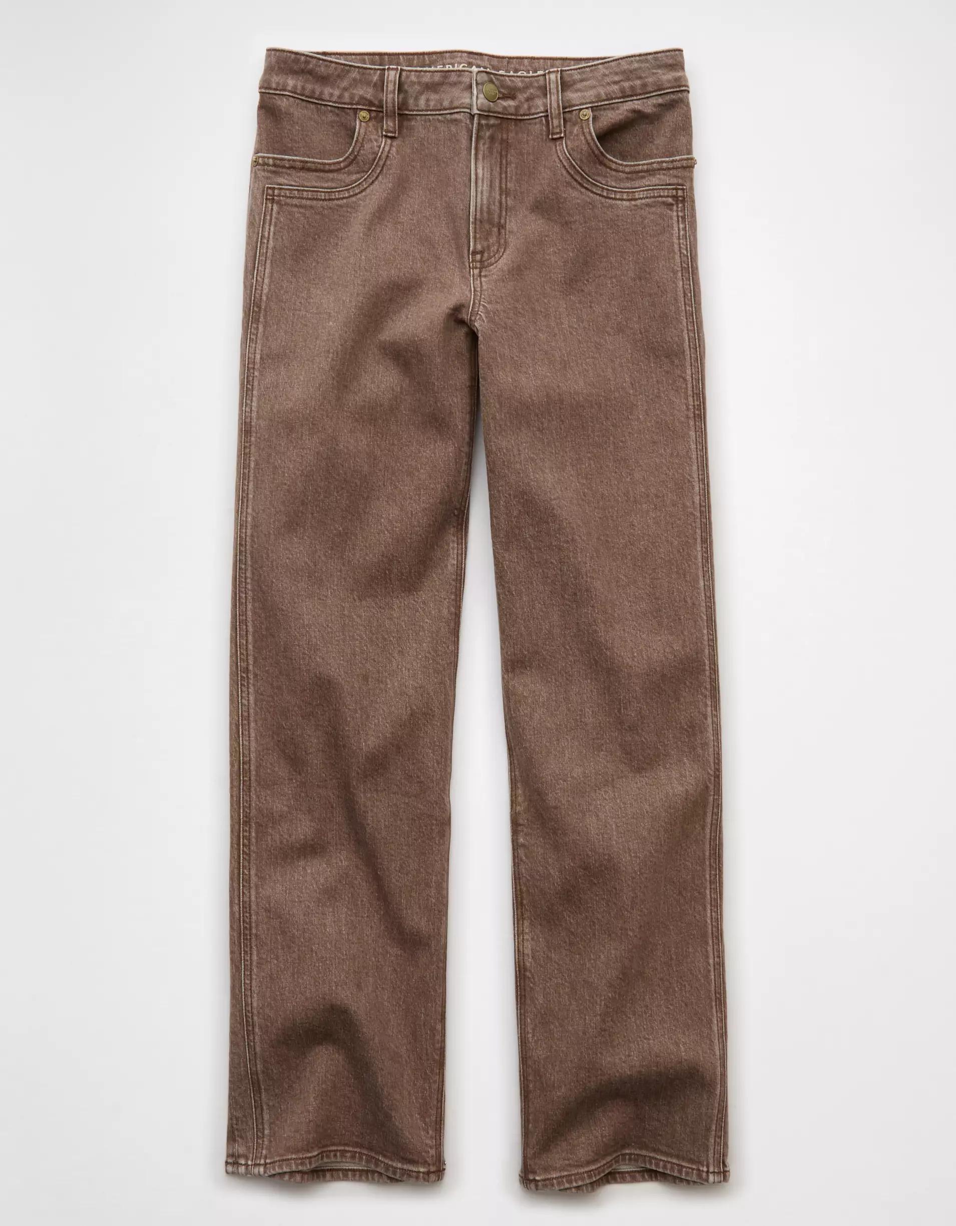 AE Stretch High-Waisted Stovepipe Jean Product Image