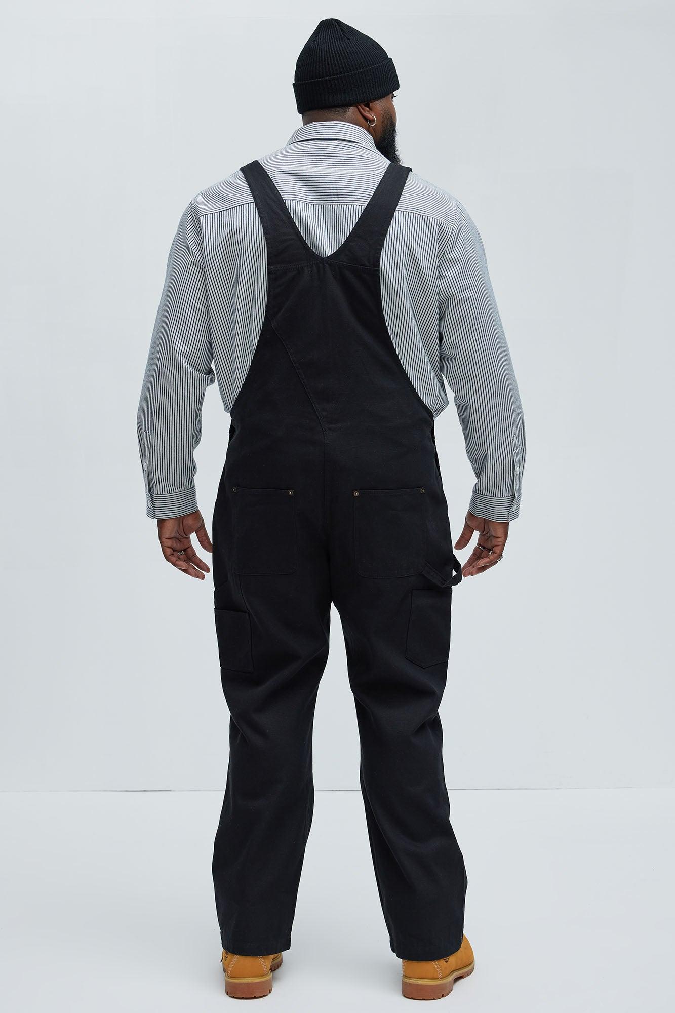 Alexander Utility Canvas Overalls - Black Product Image