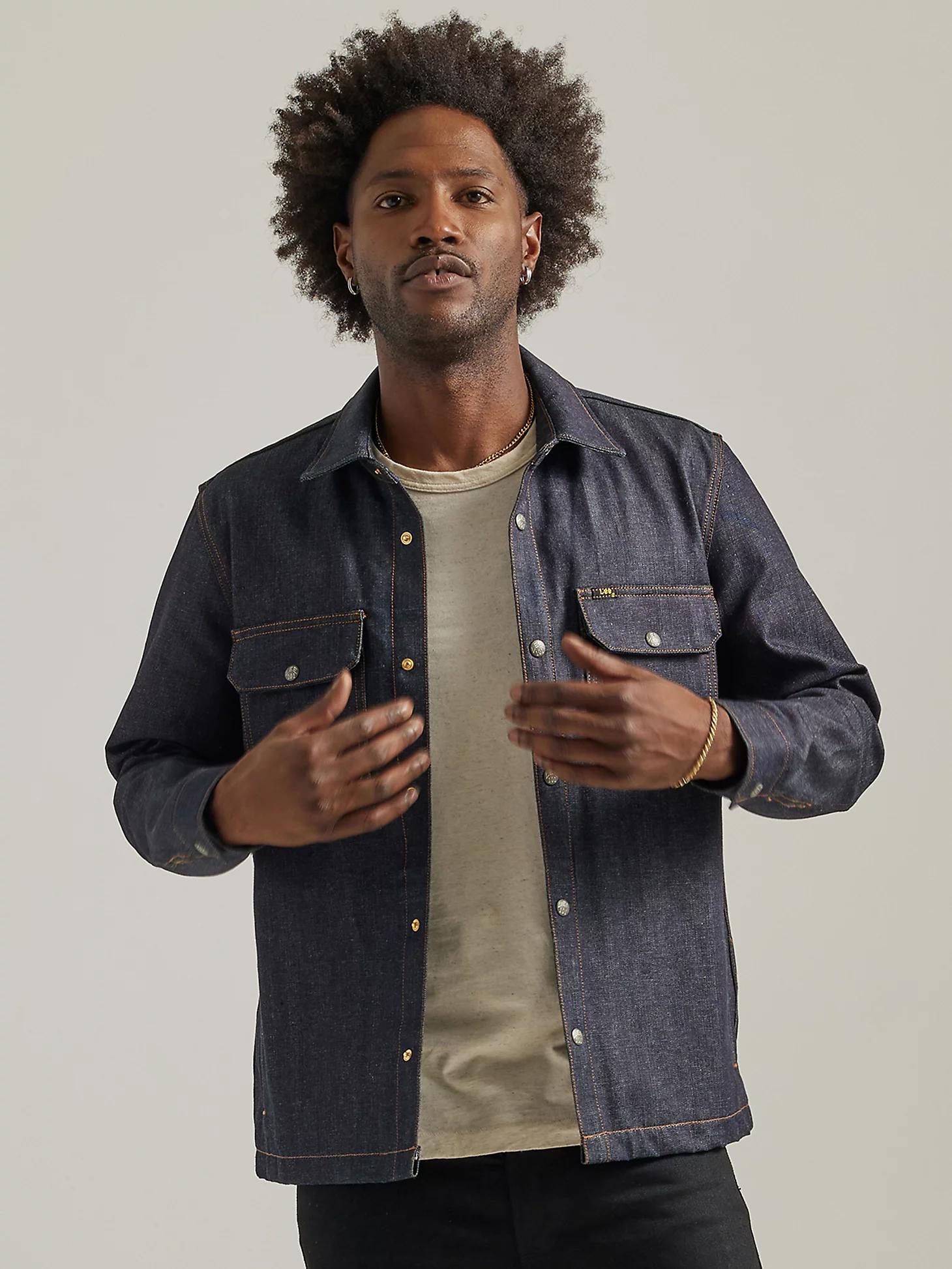 Men's Lee 101 Peace Denim Overshirt | Men's Tops & Tees | Lee® Product Image