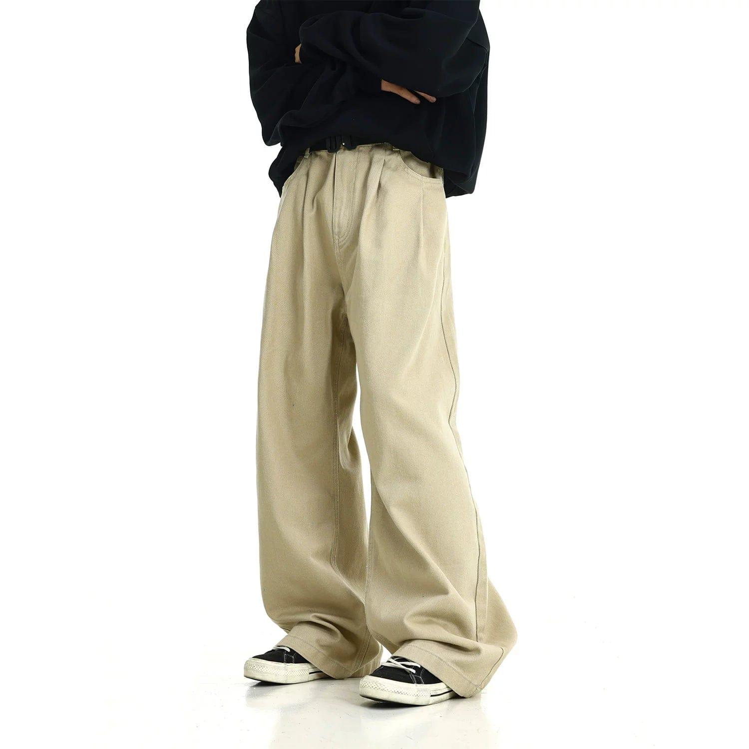 RT No. 12263 CASUAL WIDE STRAIGHT PANTS Product Image