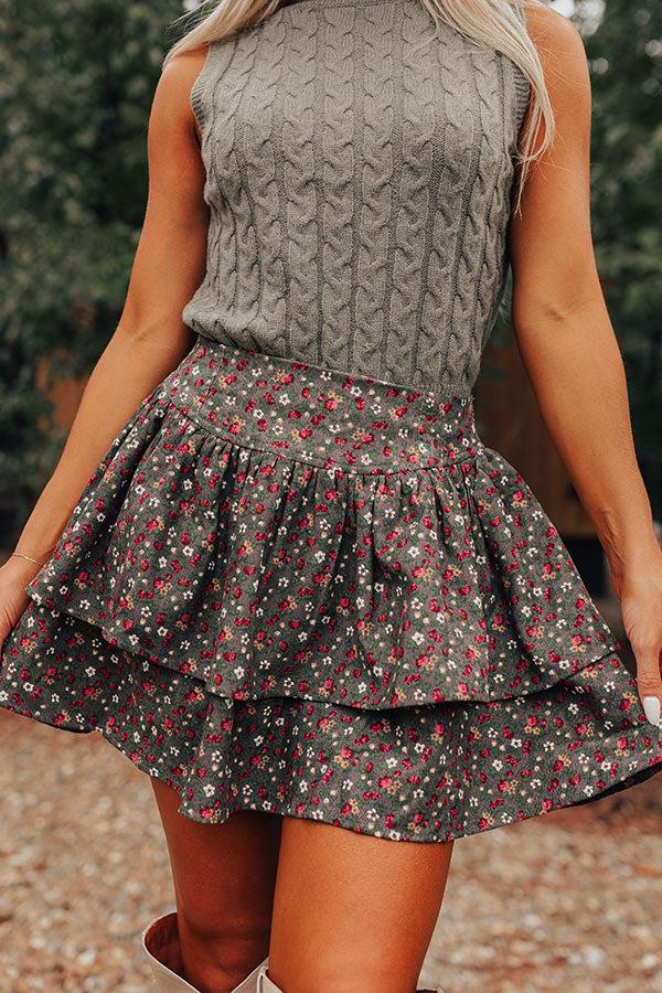 The Evelyn High Waist Floral Skirt Product Image