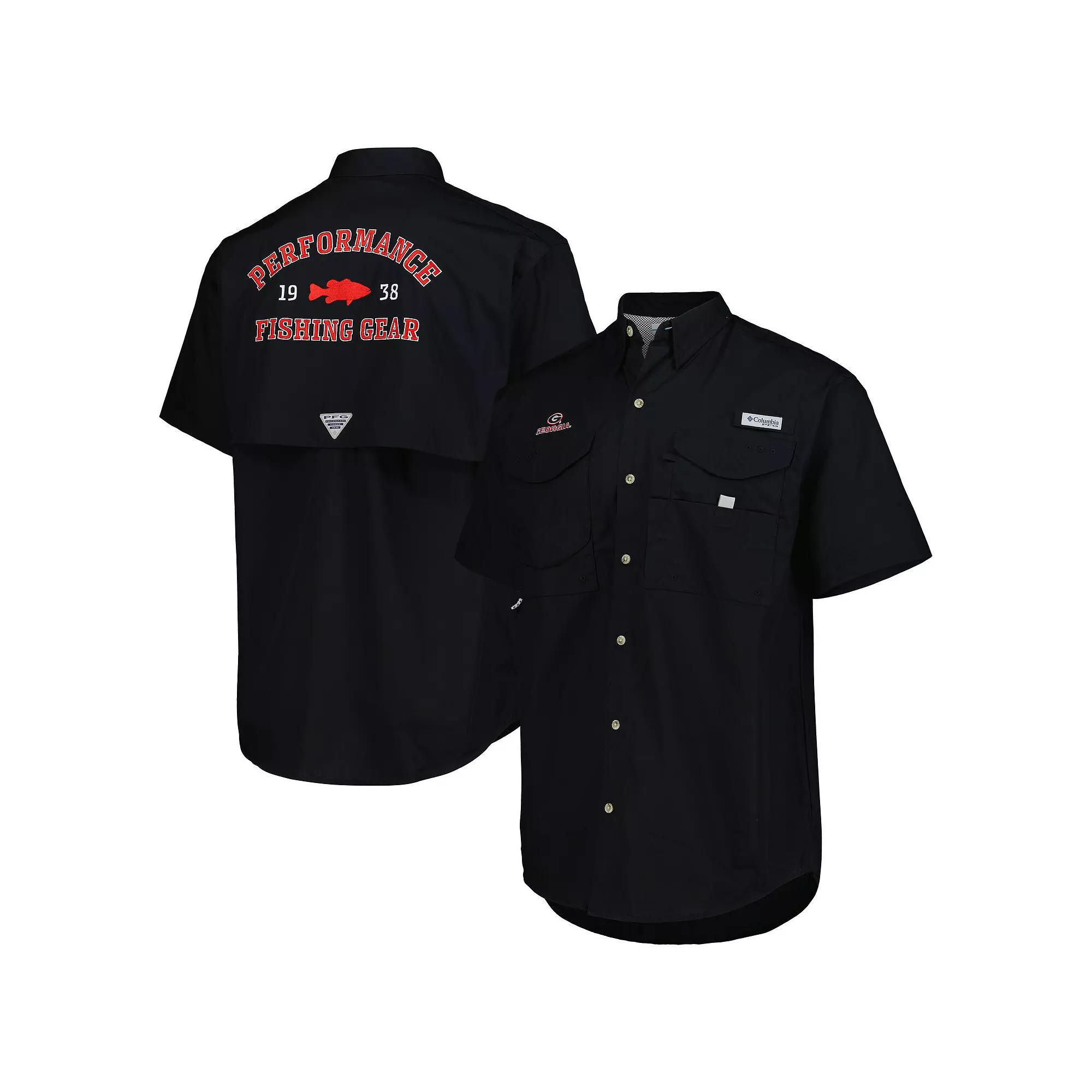 Men's Columbia Black Georgia Bulldogs Bonehead Button-Up Shirt,  Product Image