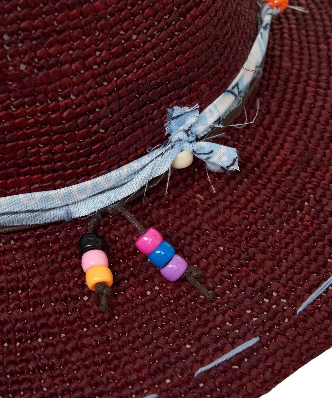 Straw hat with embroideries Product Image