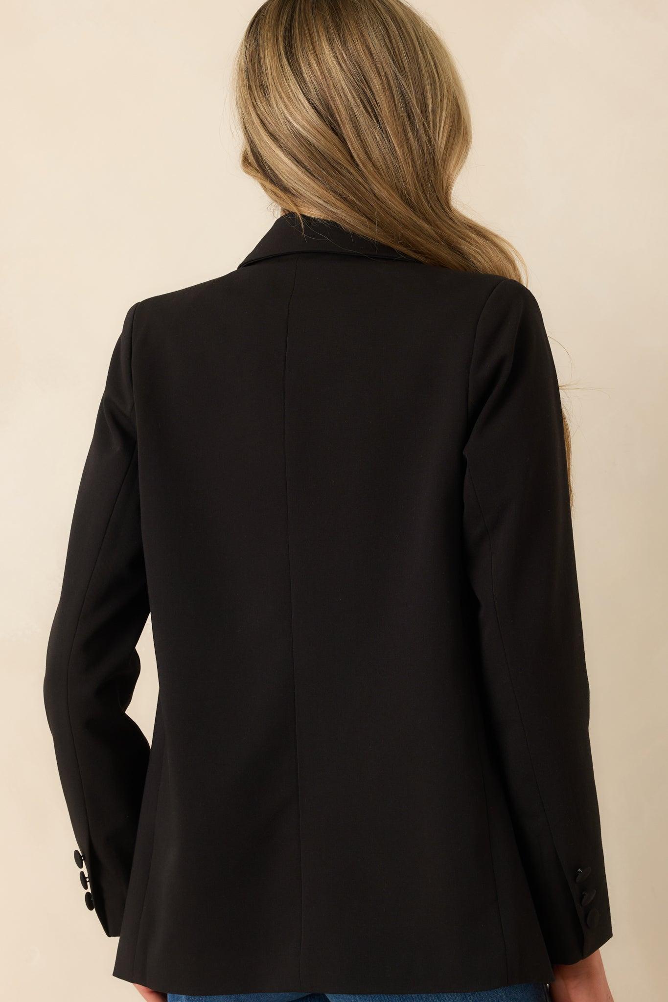 Down To Business Black Blazer Product Image
