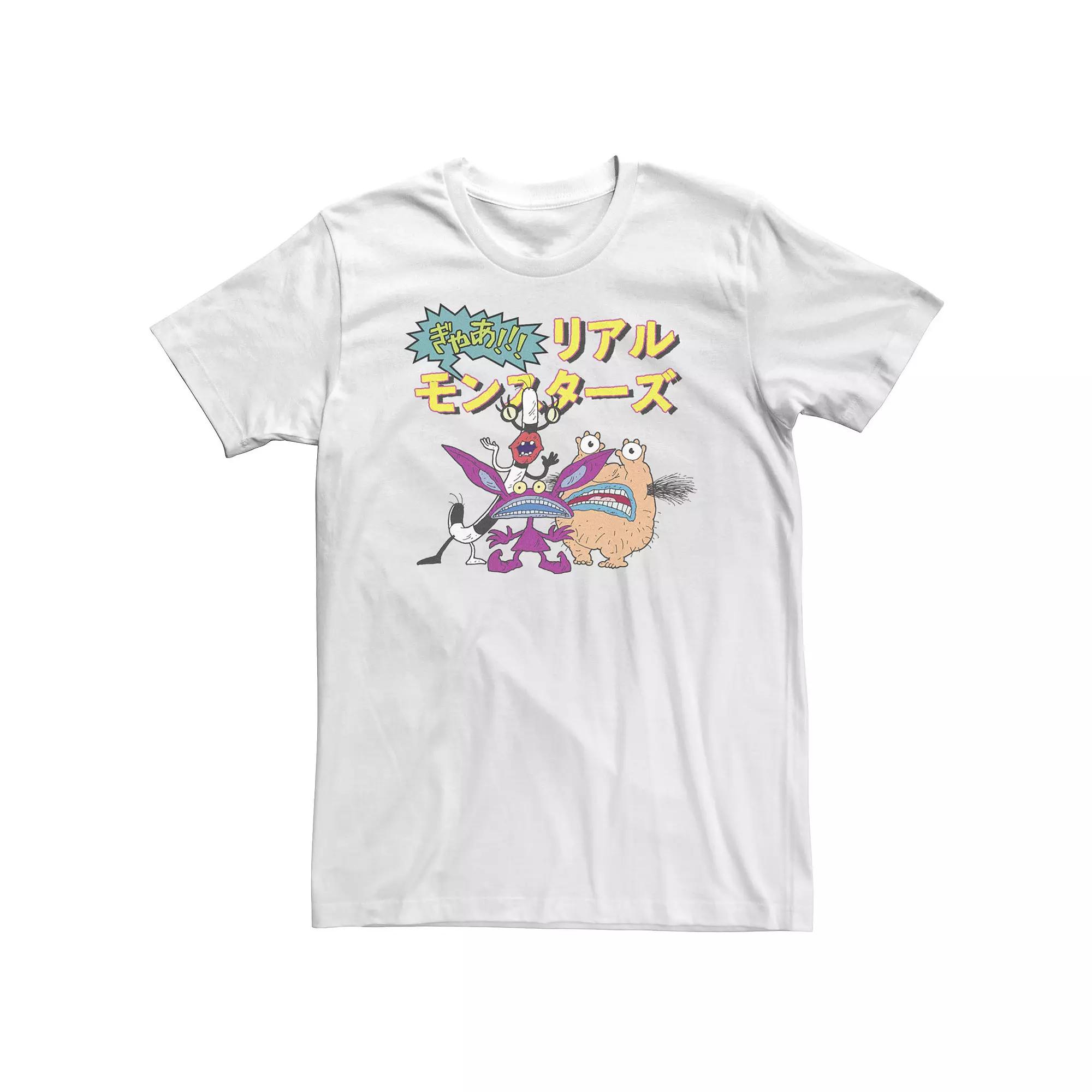 Big & Tall Nickelodeon Aaahh!!! Real Monsters Kanji Group Portrait Tee, Men's,  Product Image