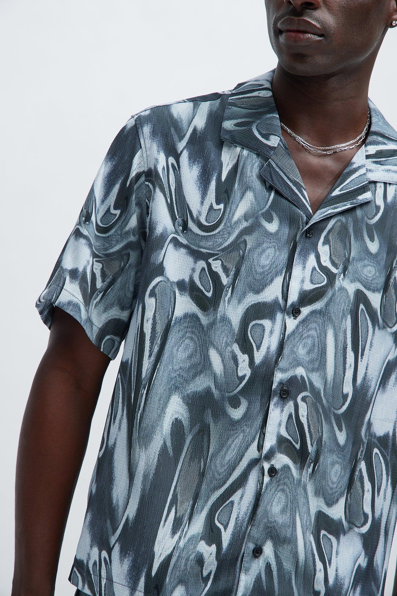 Midnight Oil Textured Shirt - Black/combo Product Image