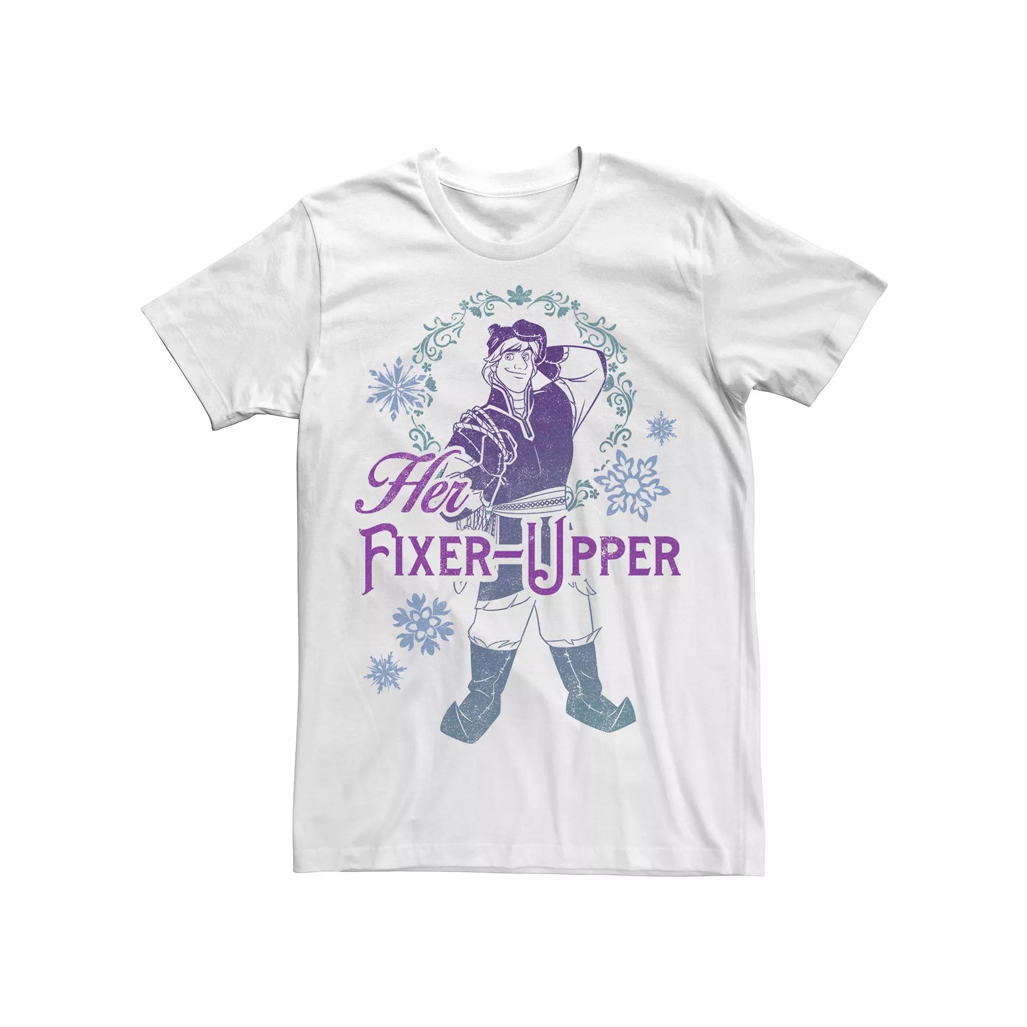 Disney's Frozen Kristoff Men's "Her Fixer-Upper" Gradient Portrait Tee,  Product Image