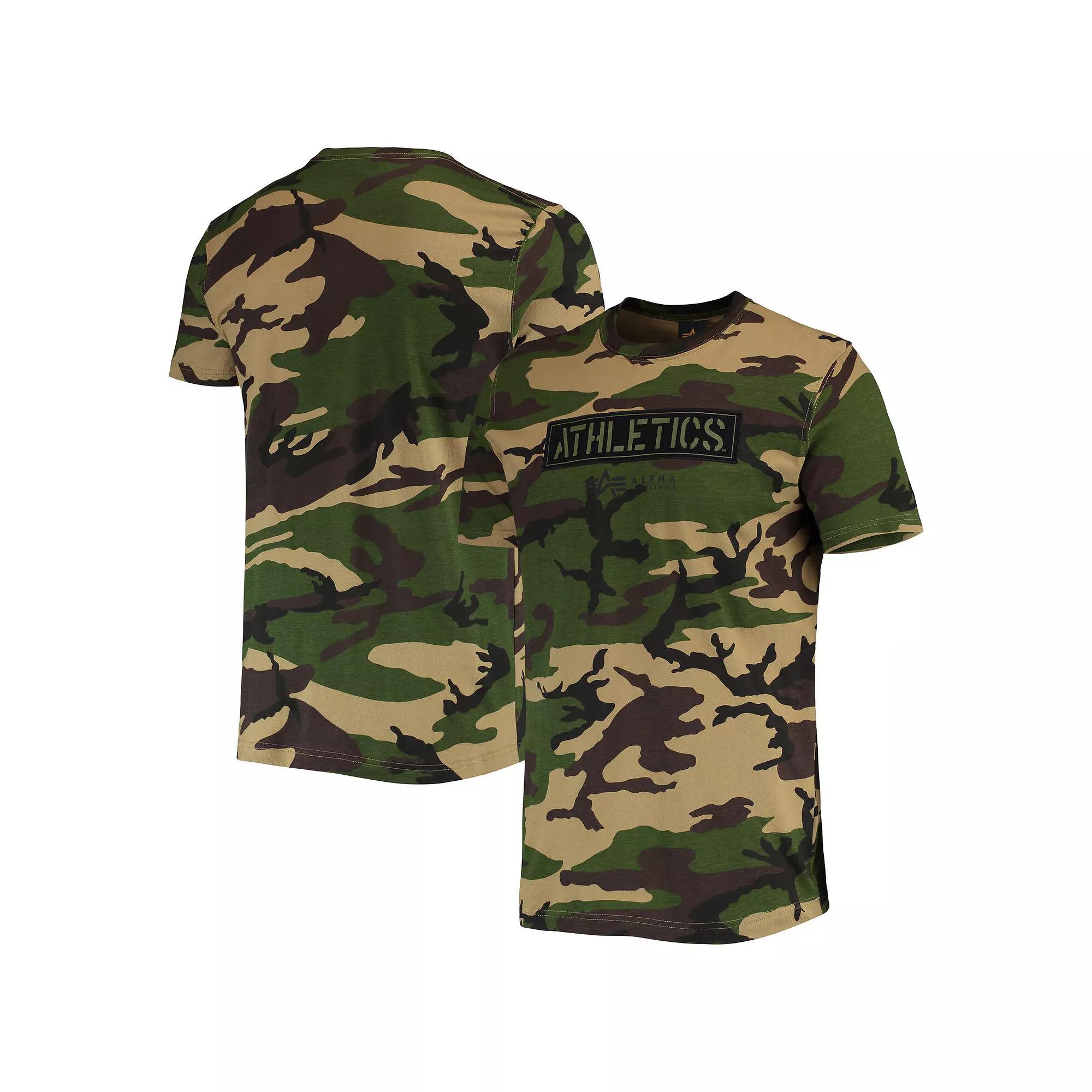 Men's New Era Camo Oakland Athletics Club T-Shirt, Size: Large, Green Product Image
