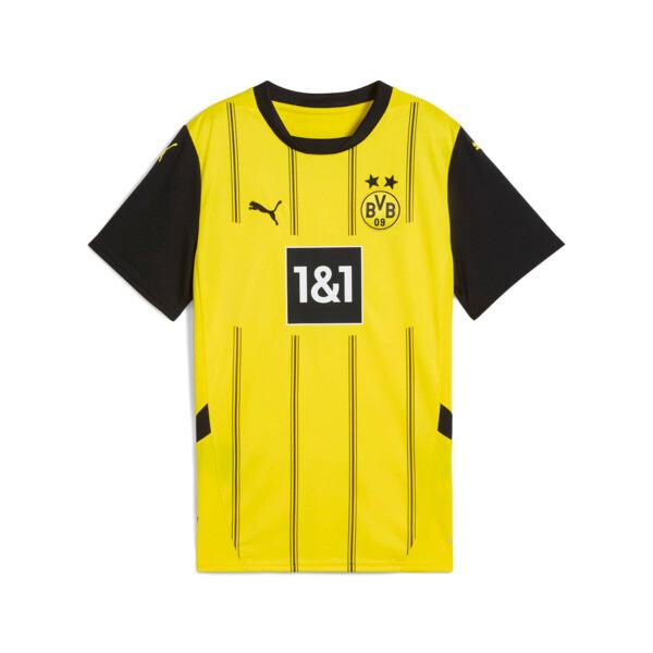 PUMA Borussia Dortmund 24/25 Women's Replica Home Soccer Jersey in Faster Yellow/Black Product Image