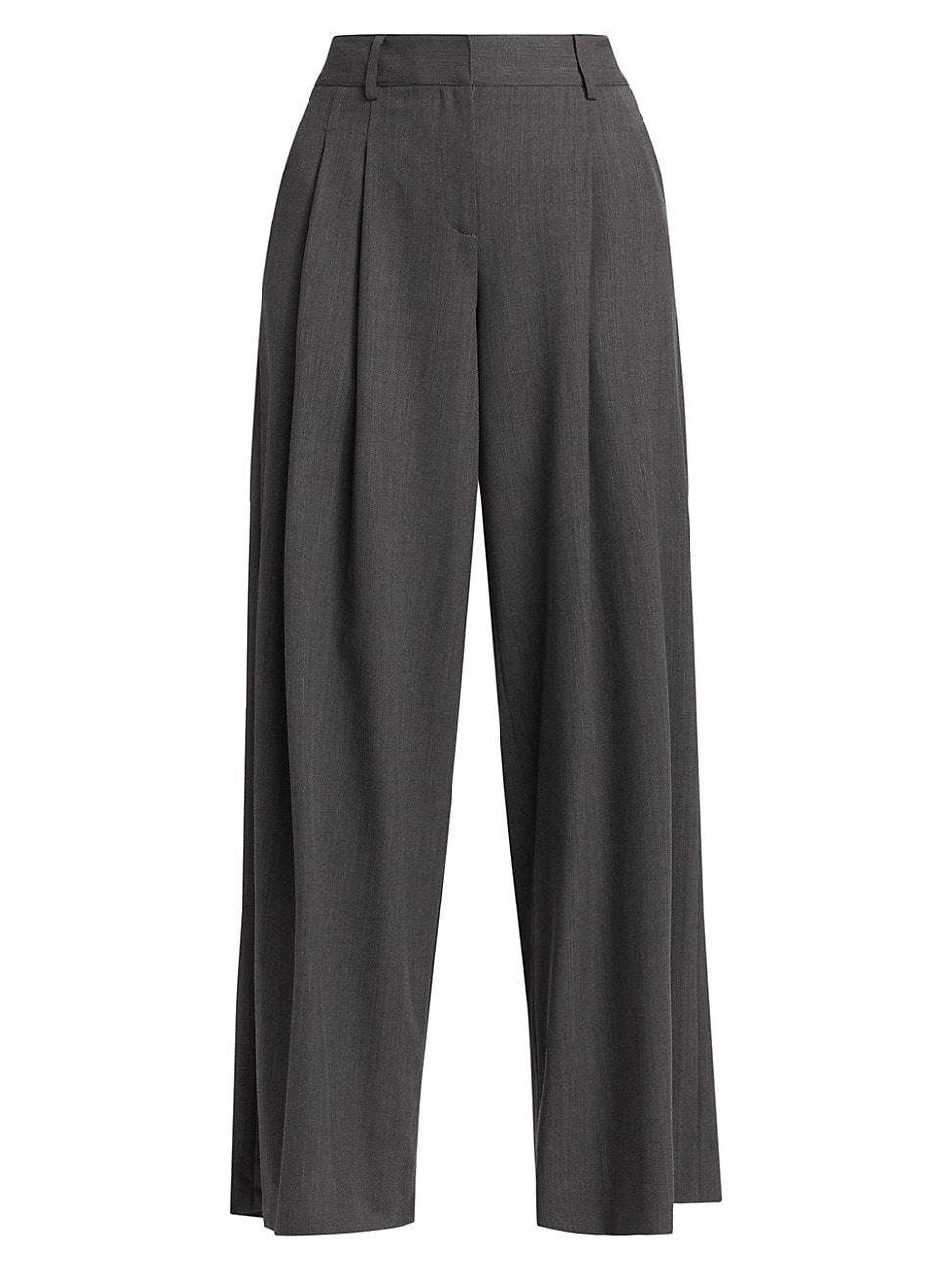 Womens New Didi Wide-Leg Wool Trousers Product Image
