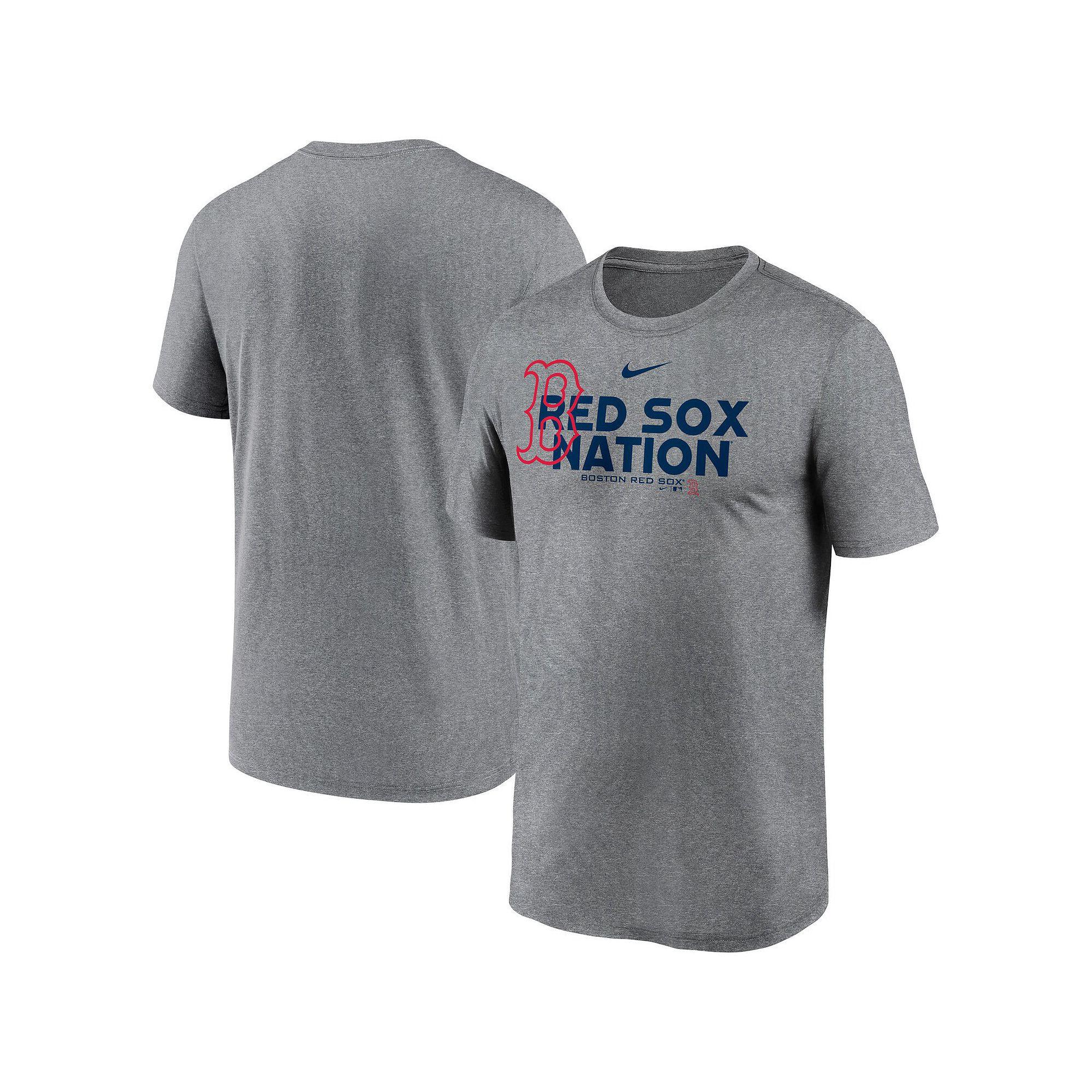 Men's Nike Heathered Charcoal Boston Red Sox Local Rep Legend Performance T-Shirt, Size: XL Product Image