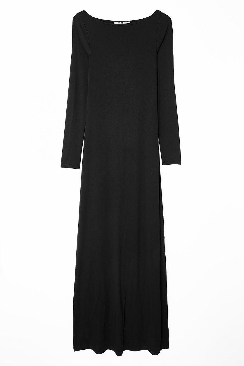 Soft Line Boat Neck Maxi Dress Product Image