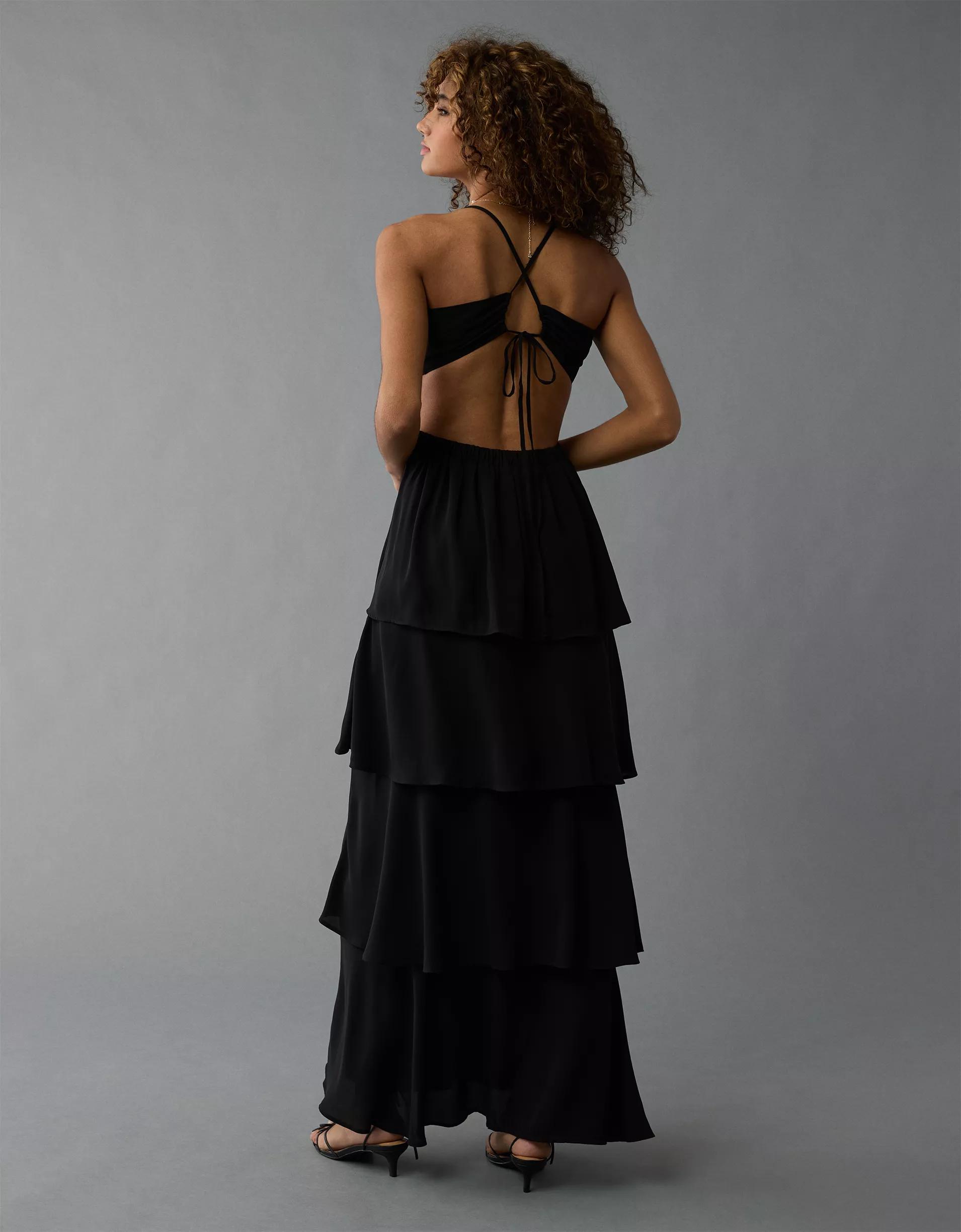 AE Cut-Out Tiered Maxi Dress Product Image