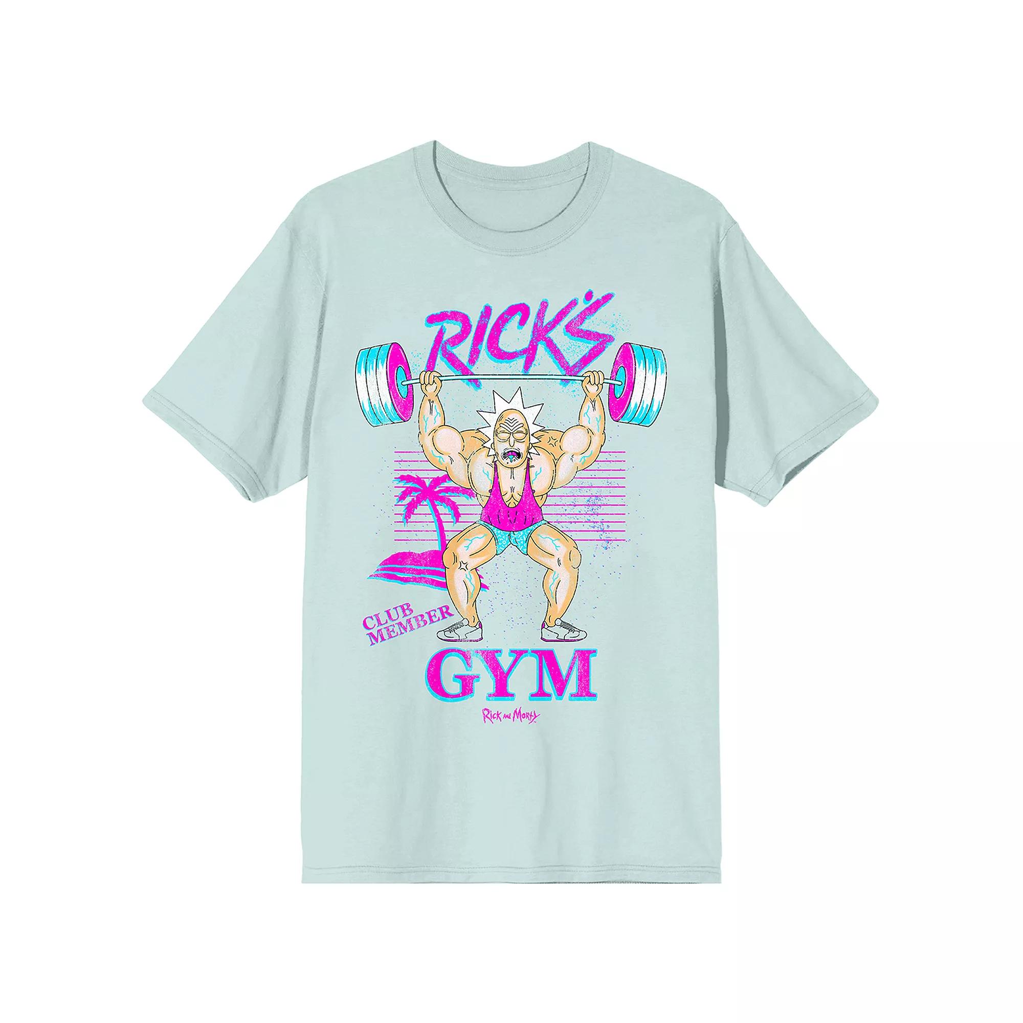 Men's Rick & Morty Ricks Gym Graphic Tee, Size: Medium, Blue Product Image