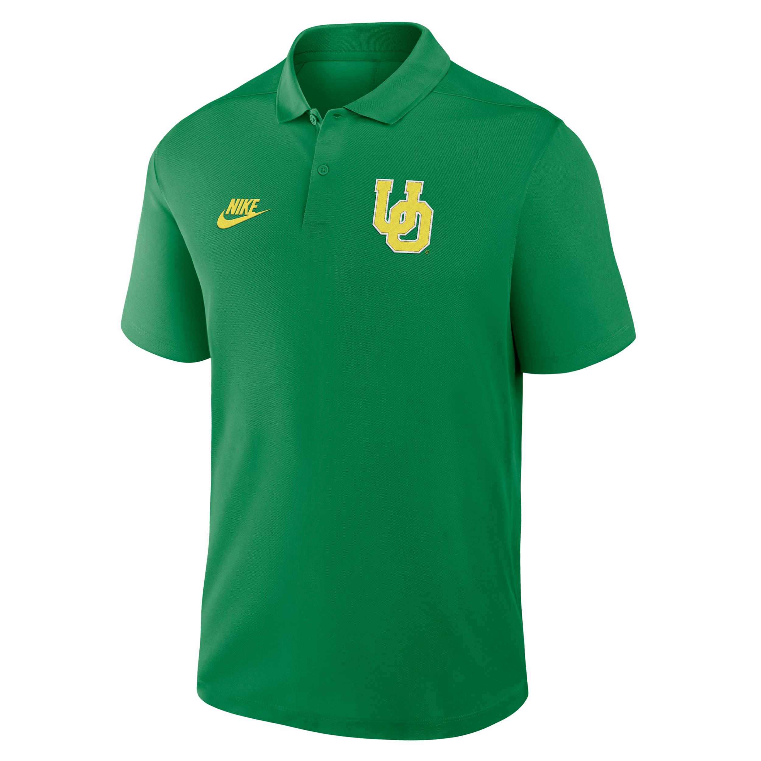 Oregon Primetime Victory Legacy Vault Logo Nike Mens Dri-FIT College Polo | 35830DUOV-J2A Product Image