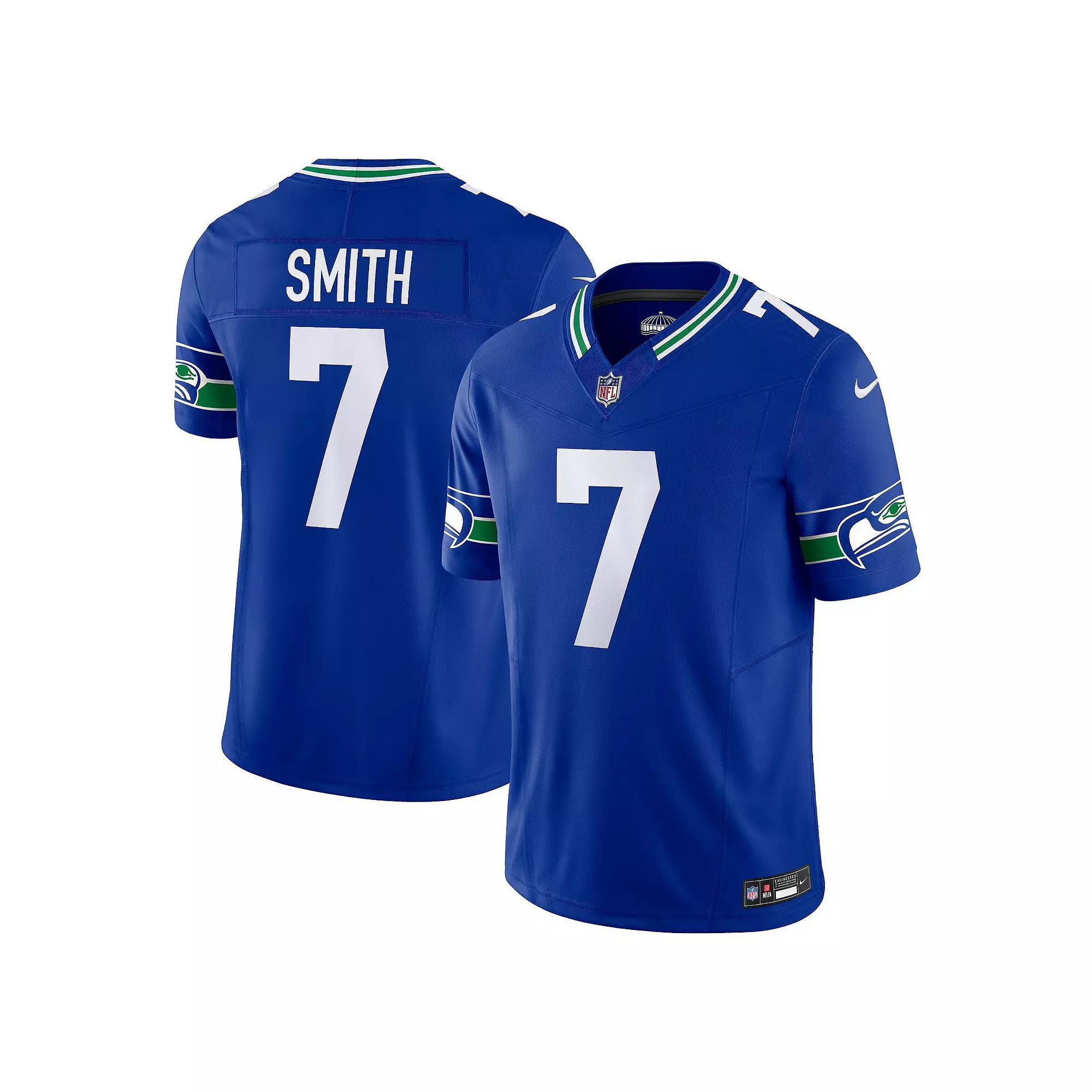 Men's Nike Geno Smith Royal Seattle Seahawks Alternate Vapor F.U.S.E. Limited Jersey, Size: 3XL, Blue Product Image