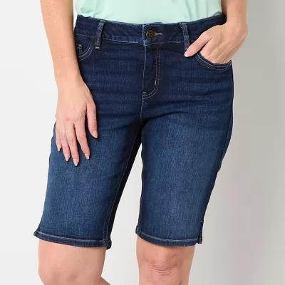 Liz Claiborne Sara Womens Mid Rise Bermuda Short-Tall Product Image