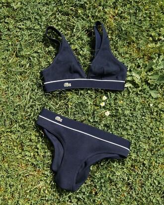 Ribbed Cotton Triangle Bralette Product Image