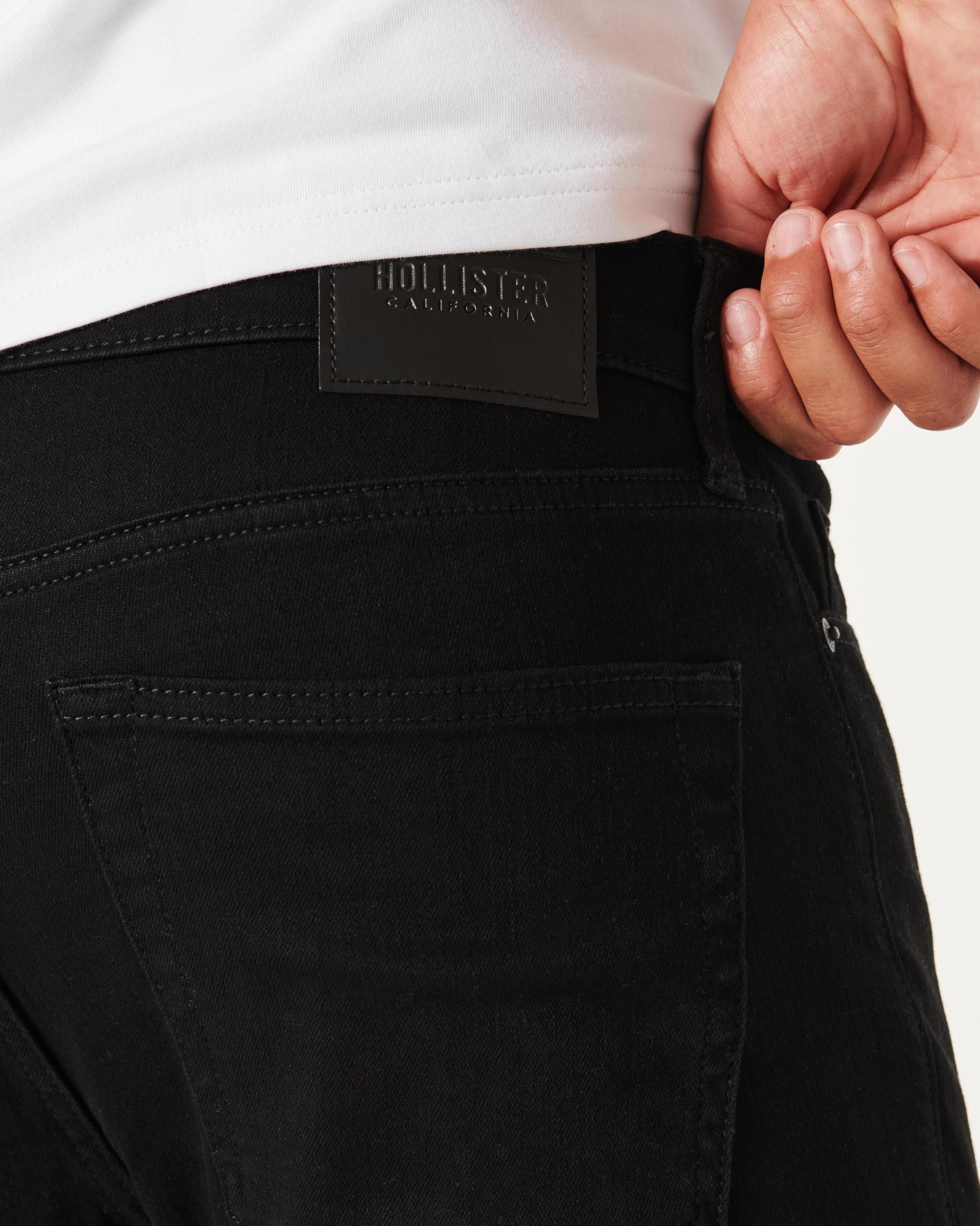 Black No Fade Athletic Skinny Jeans Product Image