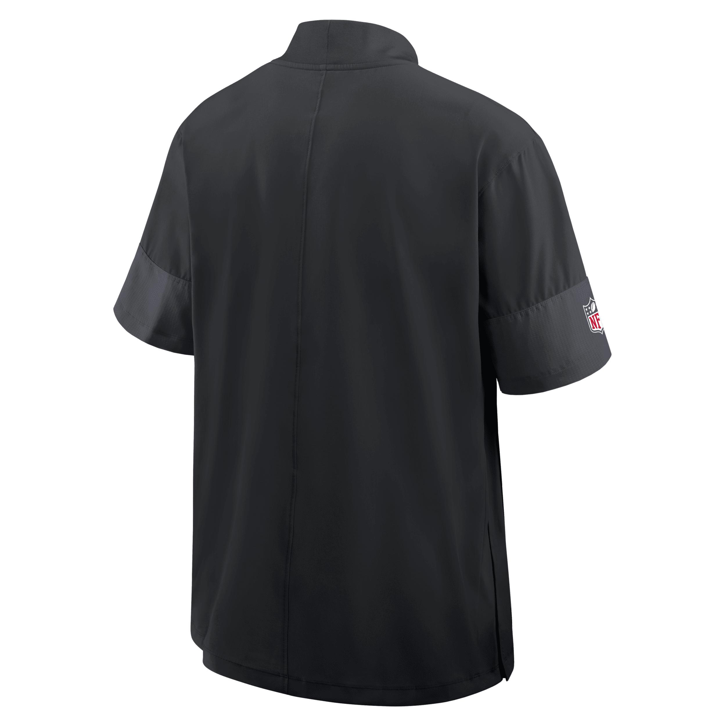 Las Vegas Raiders Sideline Coach Nike Mens NFL 1/2-Zip Short-Sleeve Jacket | 03BO166N8D-2J5 Product Image