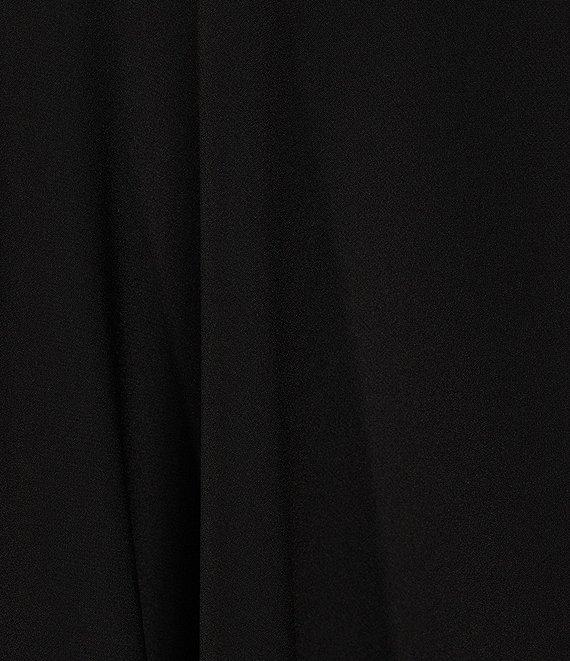 Dear Moon Scuba Square Neck Corseted Fit And Flare Bow Back Dress Product Image