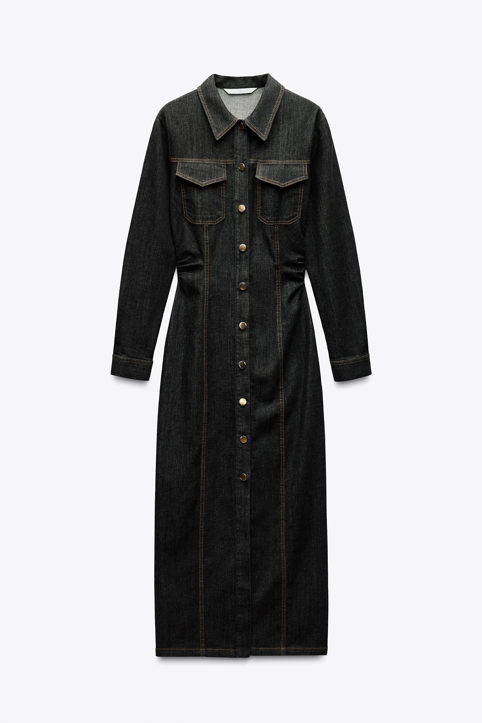 DENIM MIDI DRESS Product Image