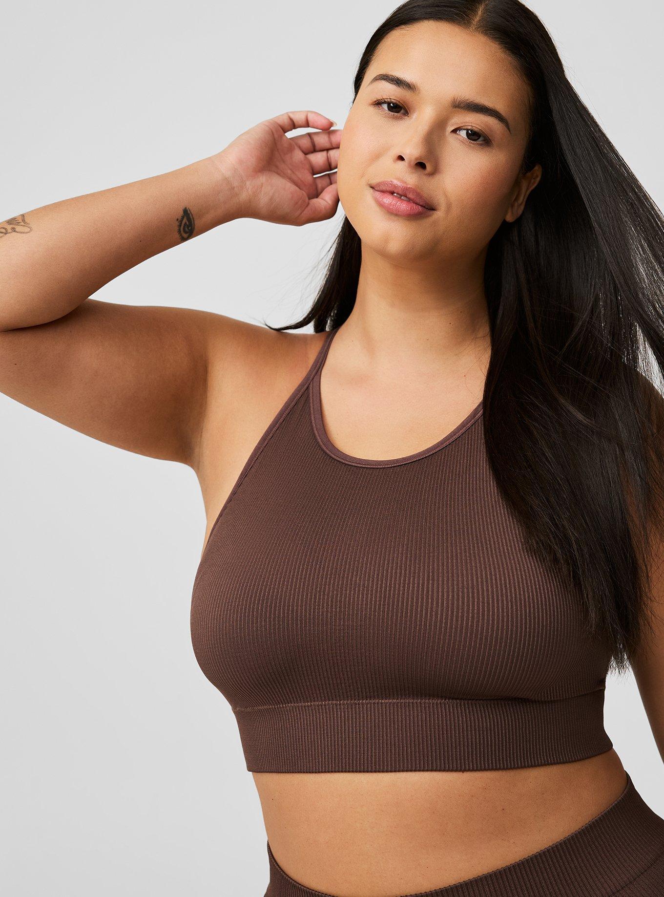 Seamless Rib High-Neck Bralette Product Image