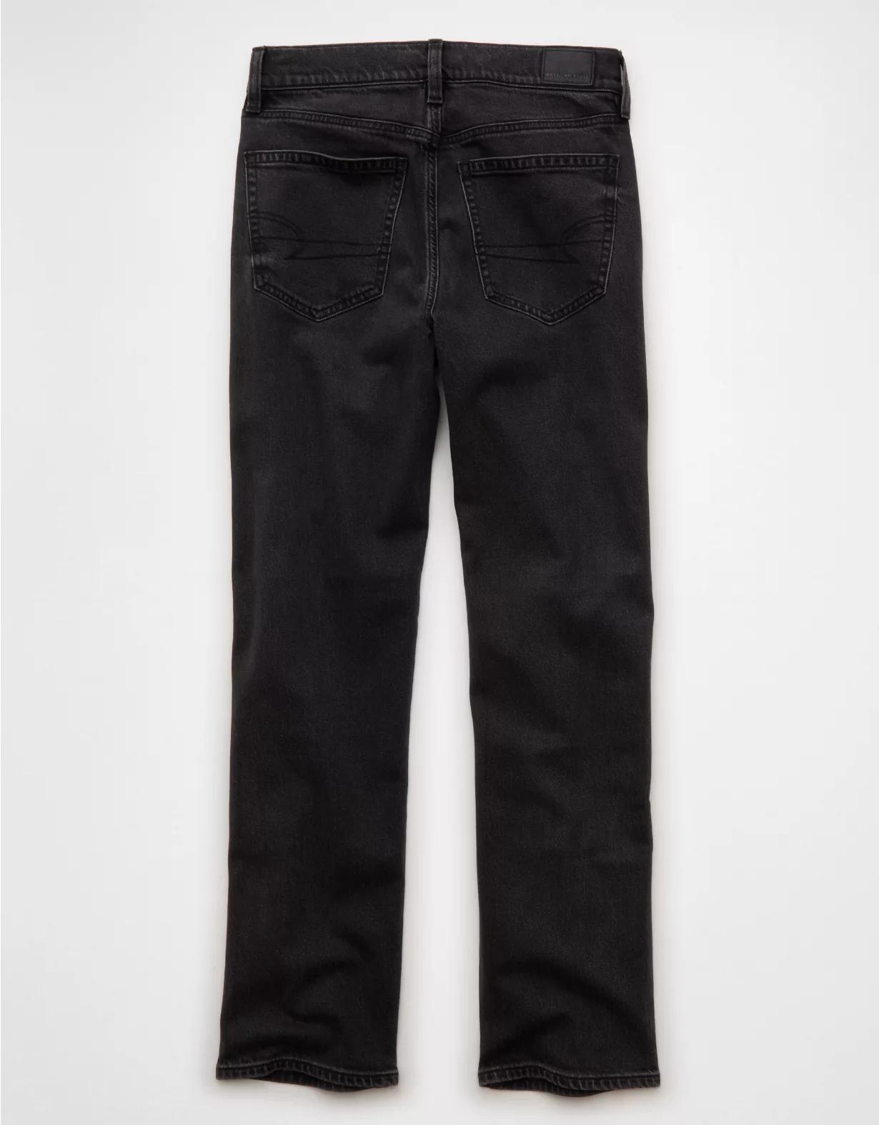 AE Stretch Super High-Waisted Embellished Straight Jean Product Image