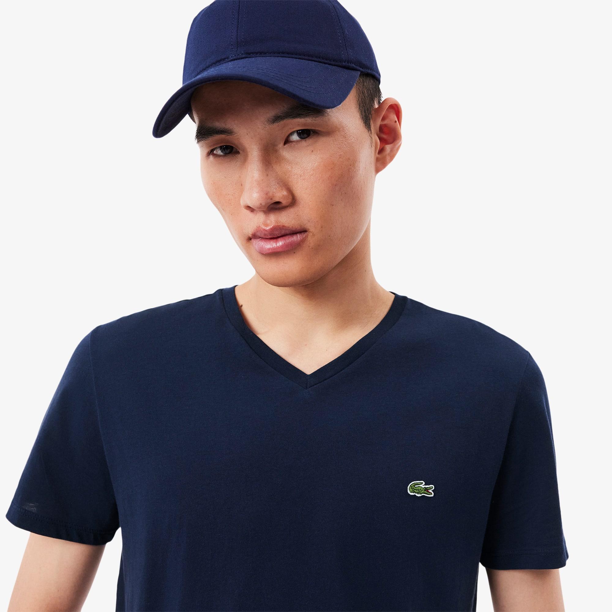 Men's Lightweight Pima Cotton V-Neck T-Shirt Product Image