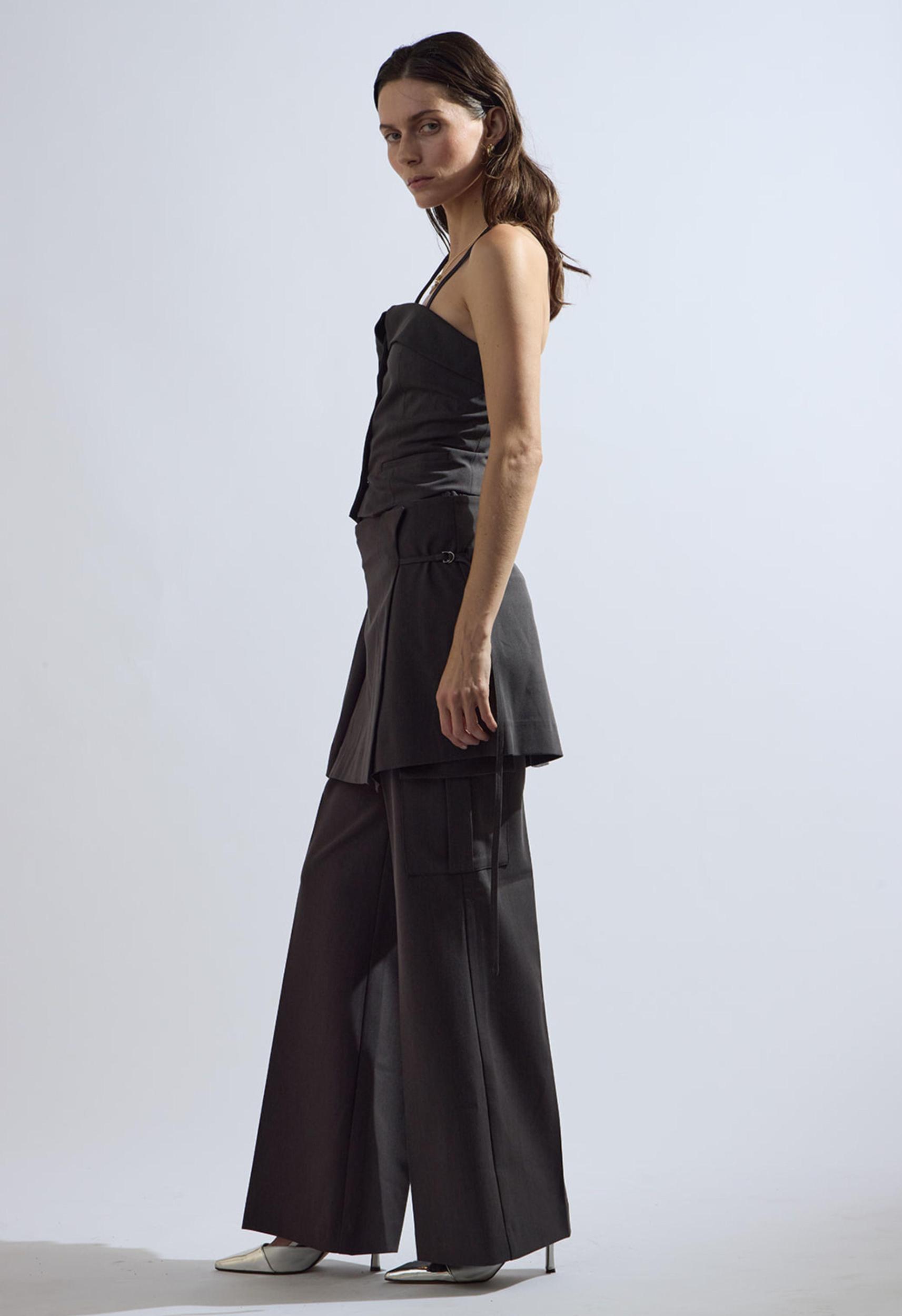 Sienna Pencil Skirt in Grey Product Image