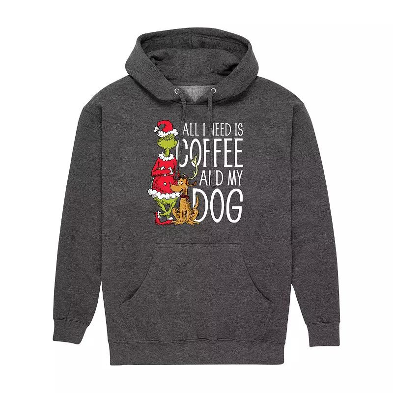 Men's Dr. Seuss All I Need Is Coffee & My Dog Graphic Hoodie,  Product Image