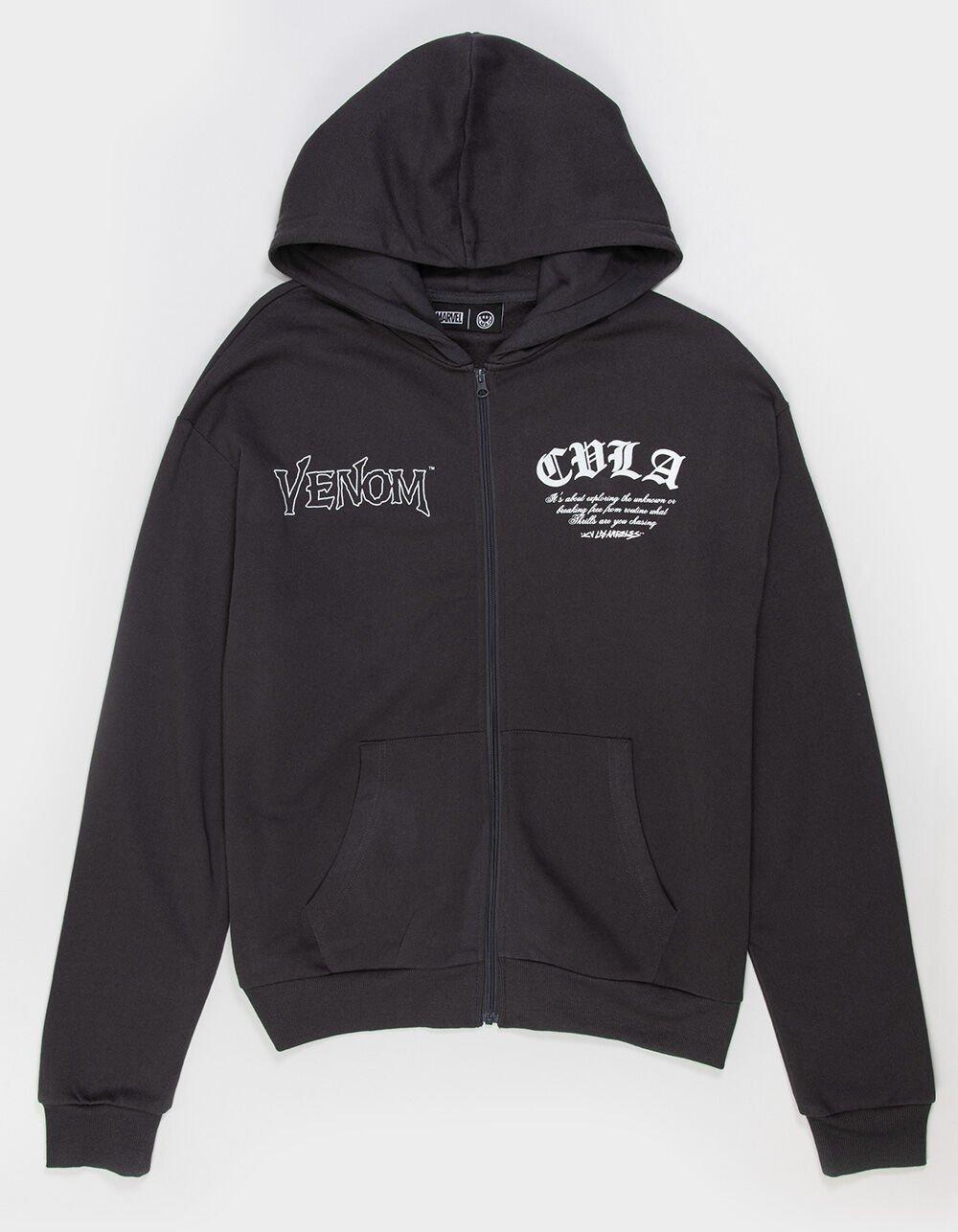 CVLA x Venom Attack Mens Zip-Up Hoodie - CHARCOAL Product Image