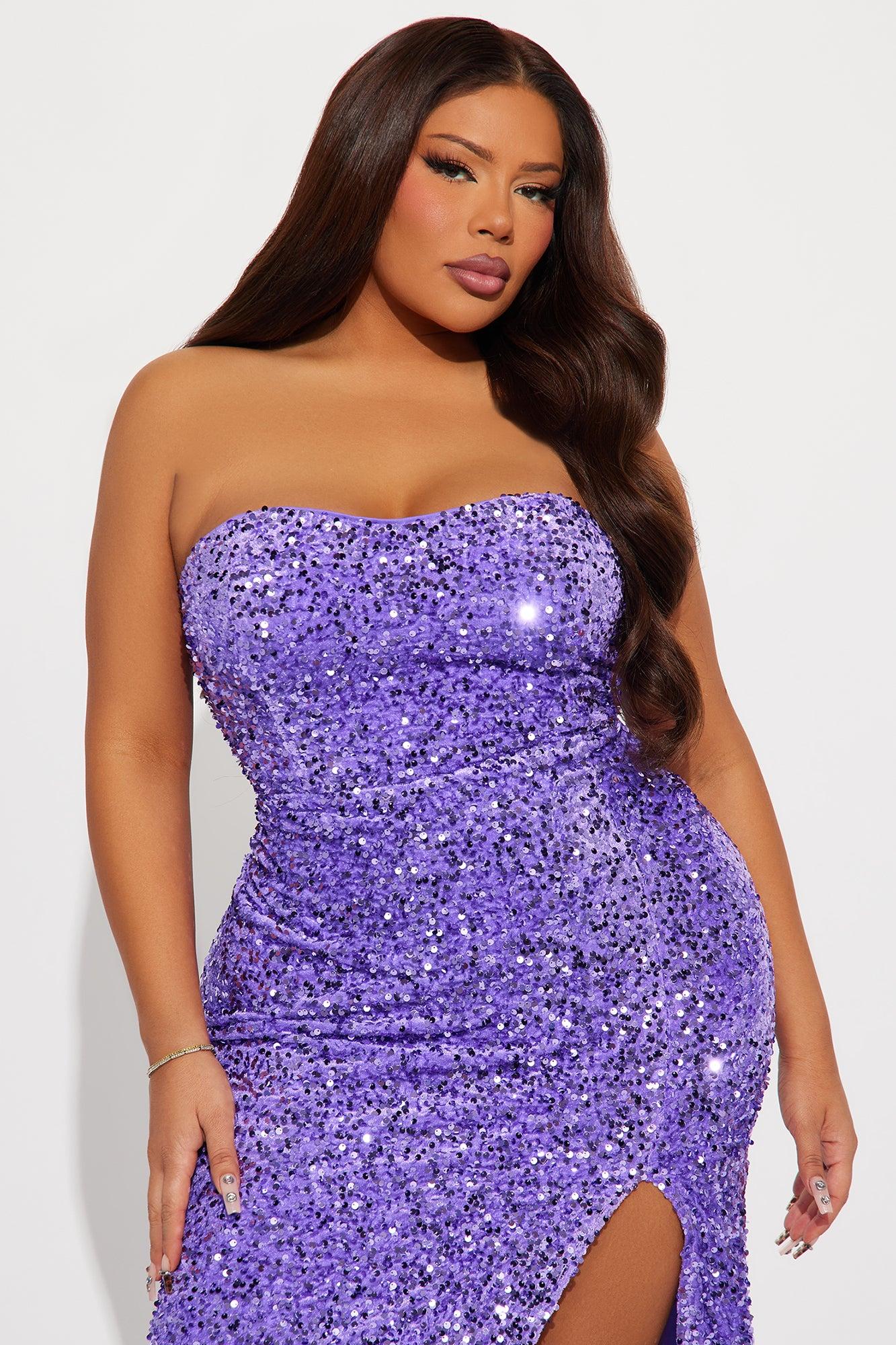 Dahlia Sequin Gown - Lavender Product Image