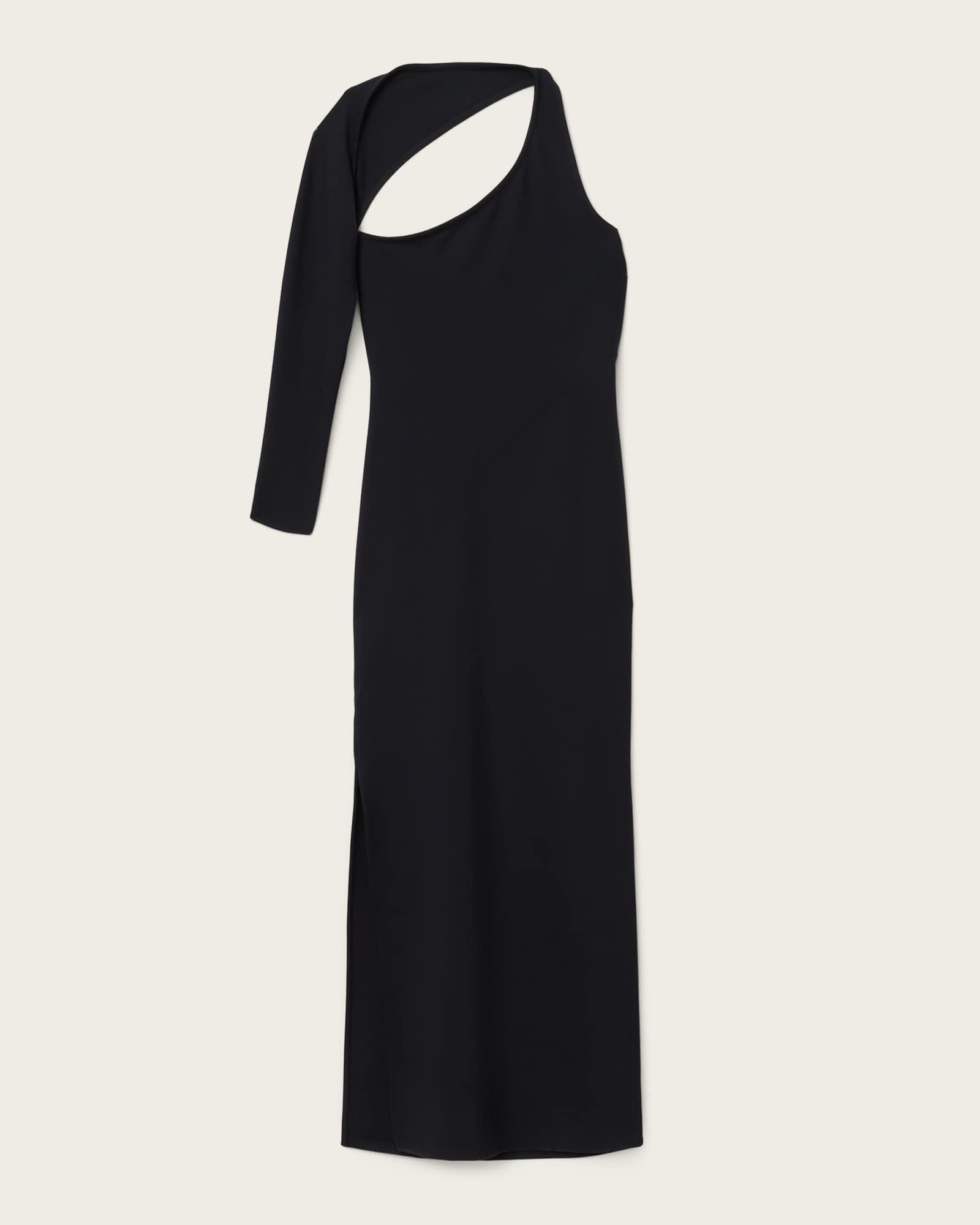 Ari Jersey Maxi Dress Black | ALLSAINTS US Product Image