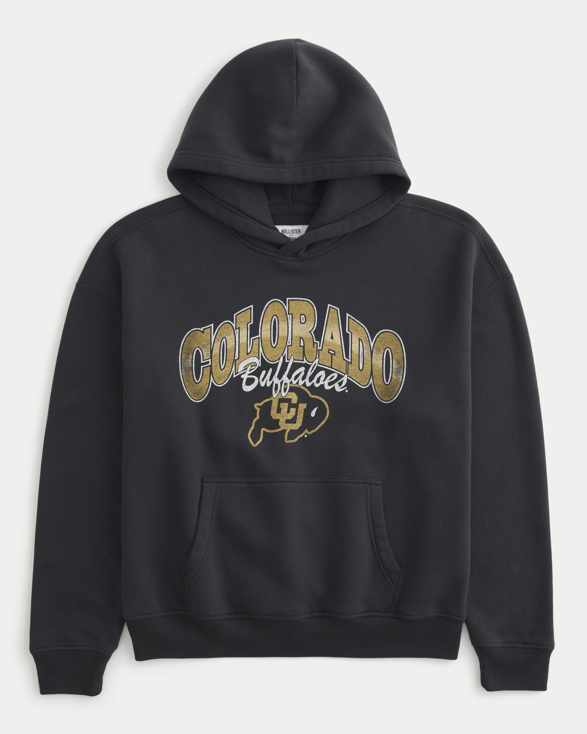 Boxy UConn Graphic Hoodie Product Image