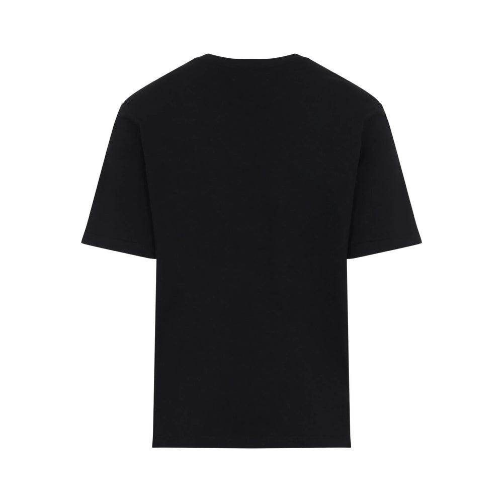 AMIRI Black Cotton T-shirt With Bold Logo Statement Product Image
