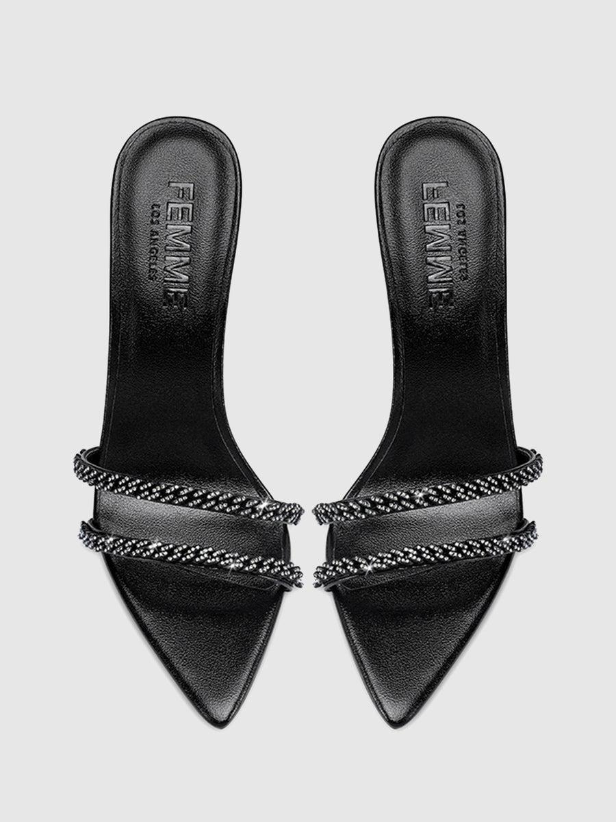 George V Slipper - Nero Product Image