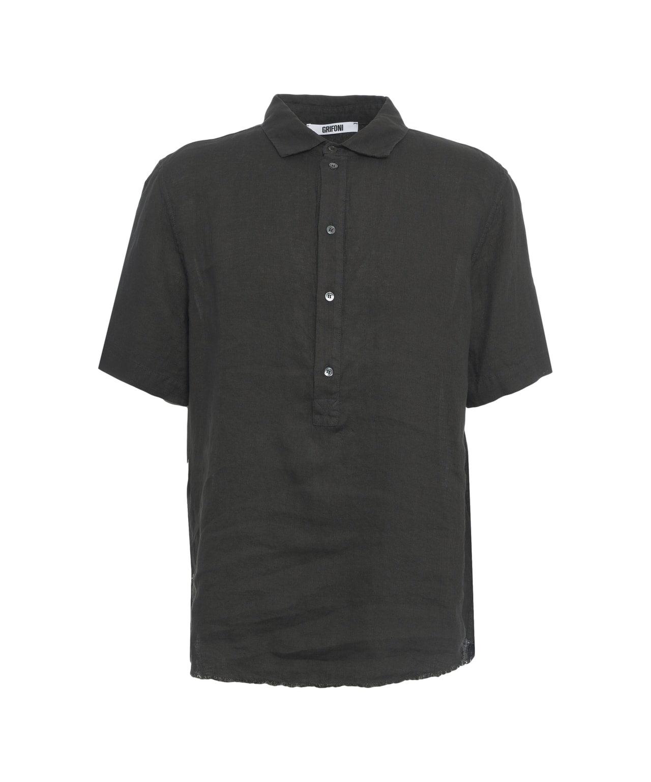 Linen short sleeved shirt Product Image