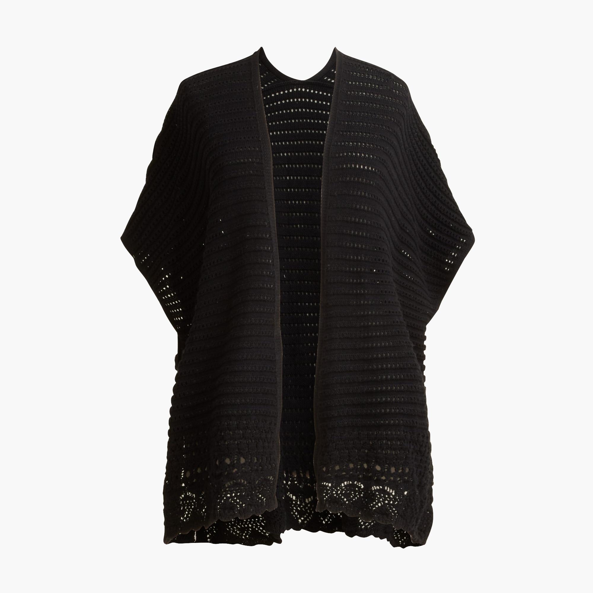 Pointelle open-front wrap Product Image