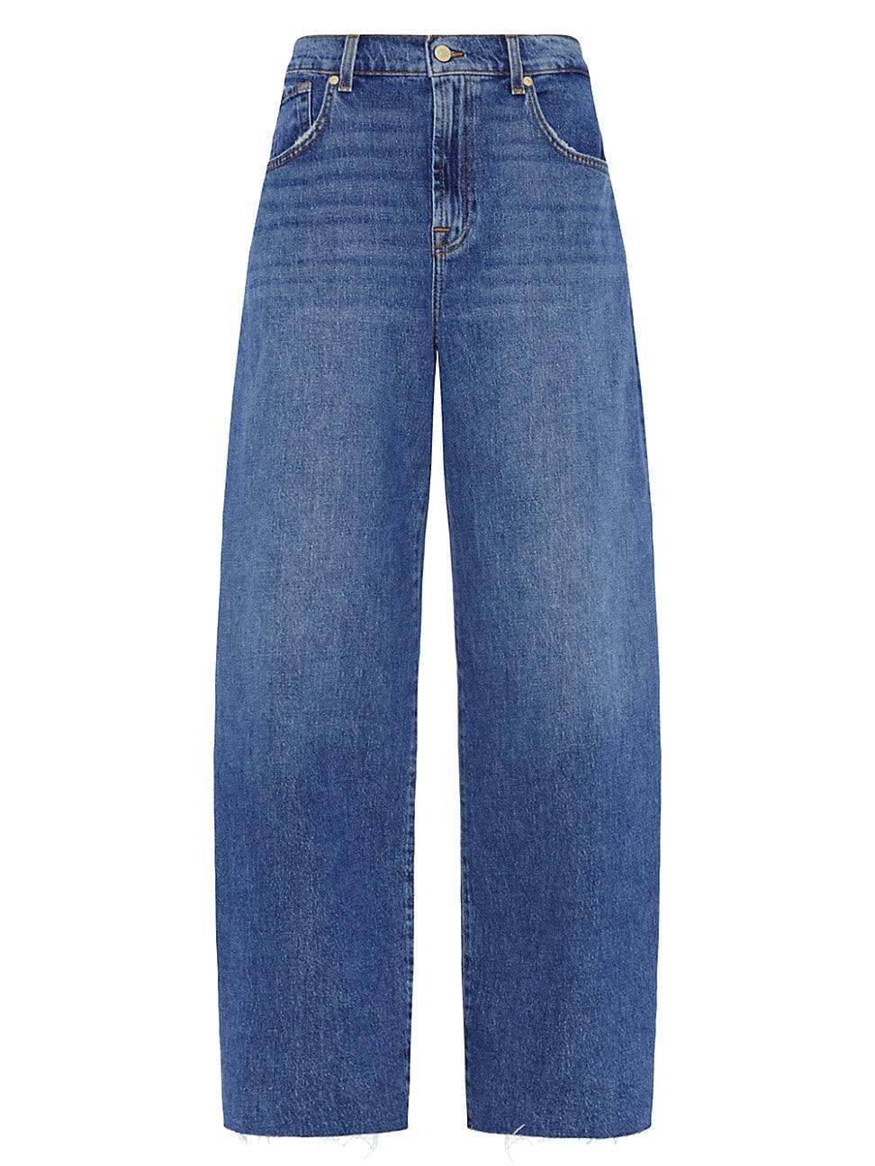 Womens Bonnie Curvilinear Mid-Rise Jeans Product Image