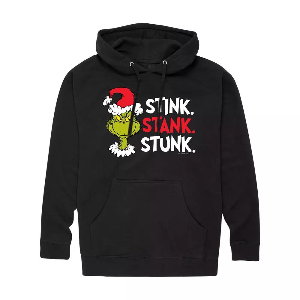 Men's Dr. Seuss Grinch Stink Stank Stunk Graphic Hoodie,  Product Image