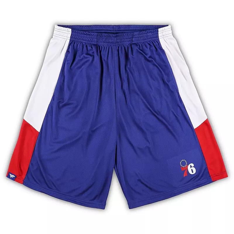 Men's Fanatics Branded Royal Philadelphia 76ers Big & Tall Champion Rush Practice Shorts,  Product Image