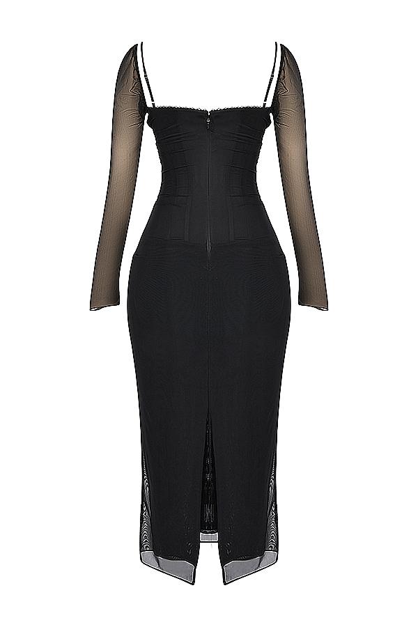 Katarina  black maxi dress Product Image